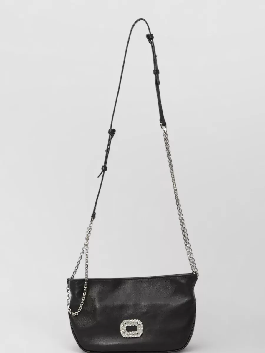 Roger Vivier Leather Micro Cross-Body Bag