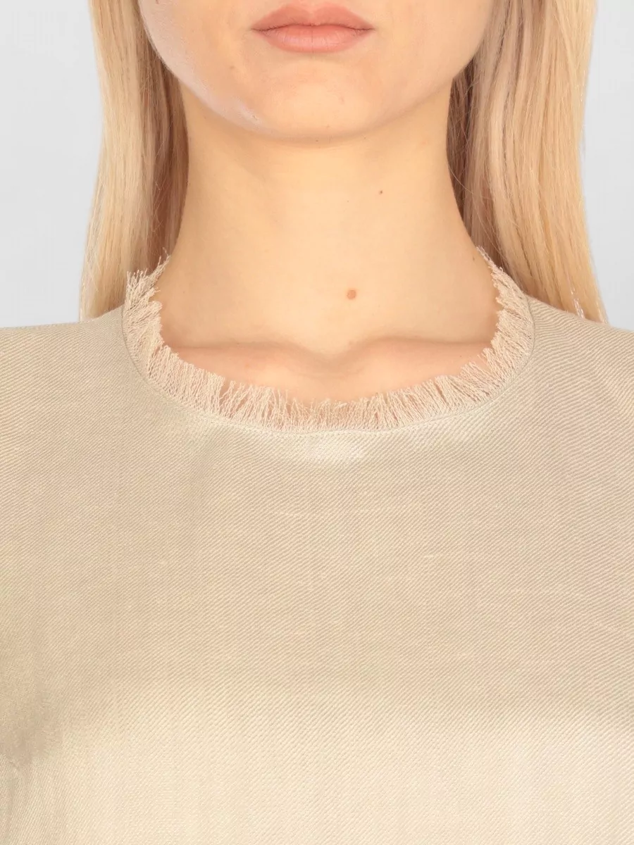 Antonelli Firenze Fringed Sleeveless Blouse