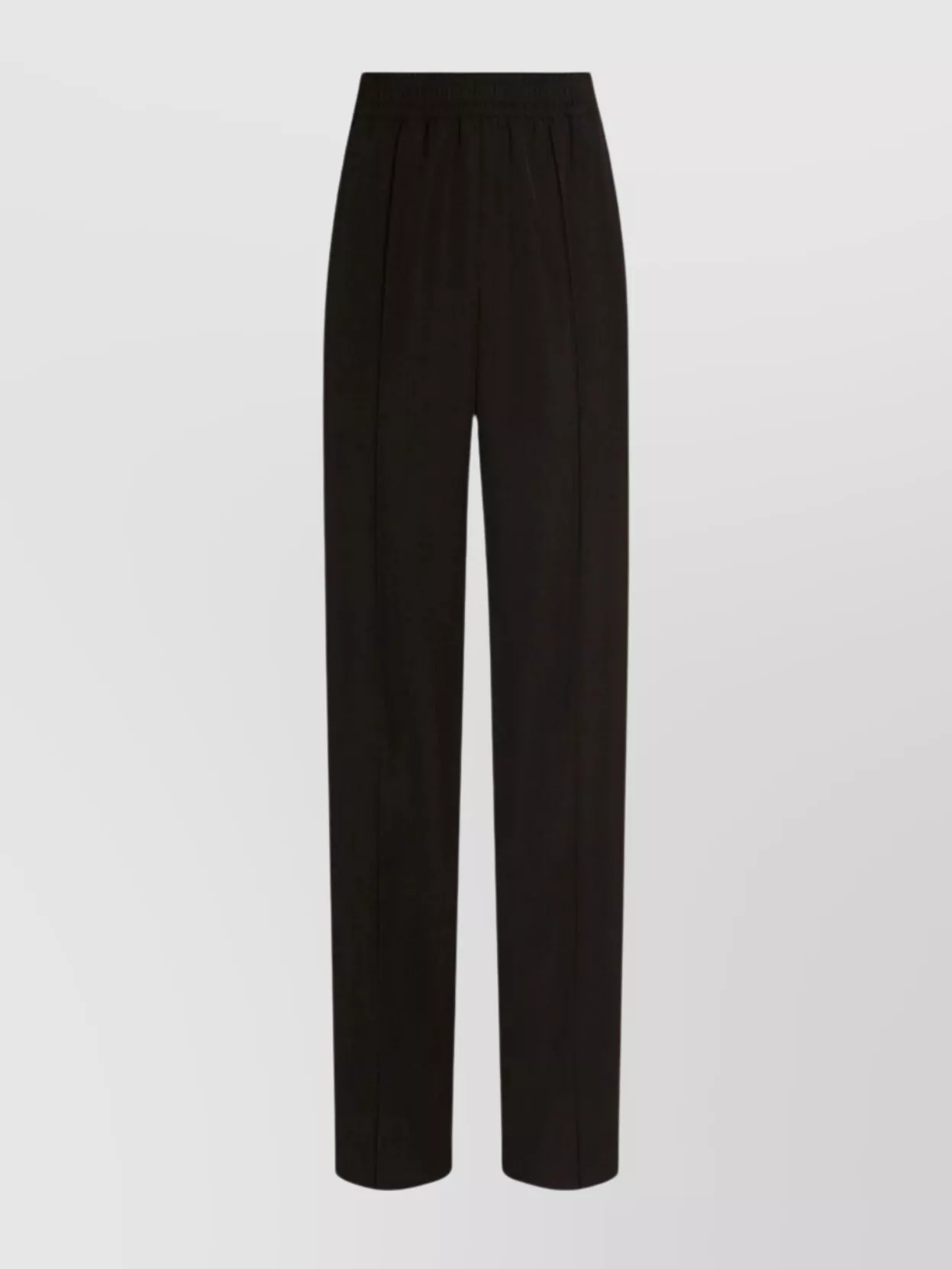 Dolce & Gabbana Wool Gabardine Joggers Trousers In Black