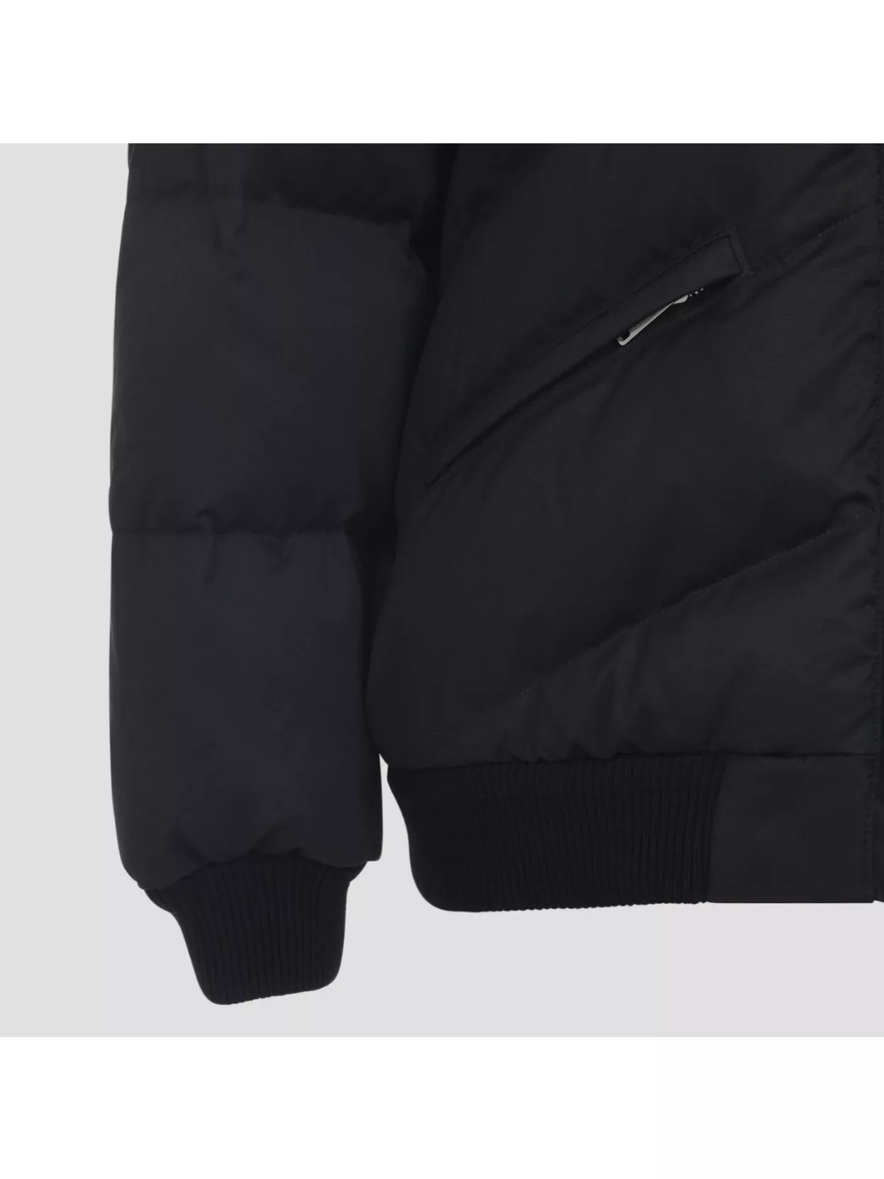 Prada Cotton Padded Jacket Stand-Up Collar