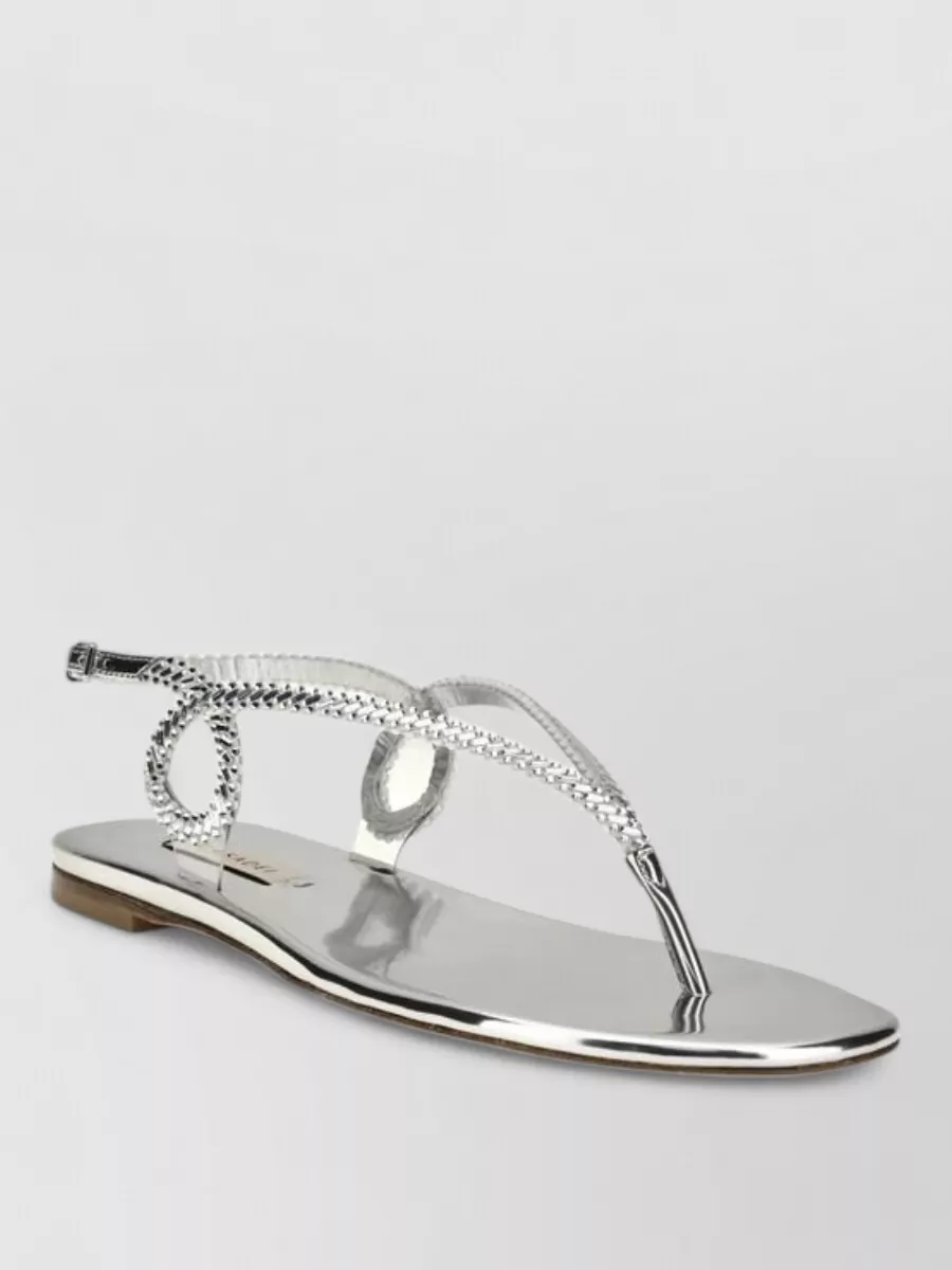 Casadei leather flat sandals