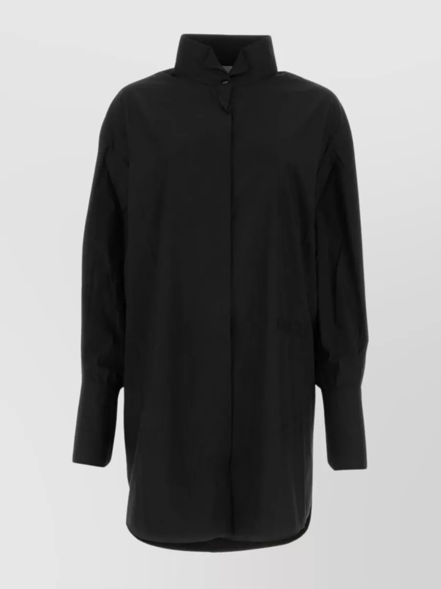 Shop Patou Distinctive Elements In Contemporary Shirt Dress In Black