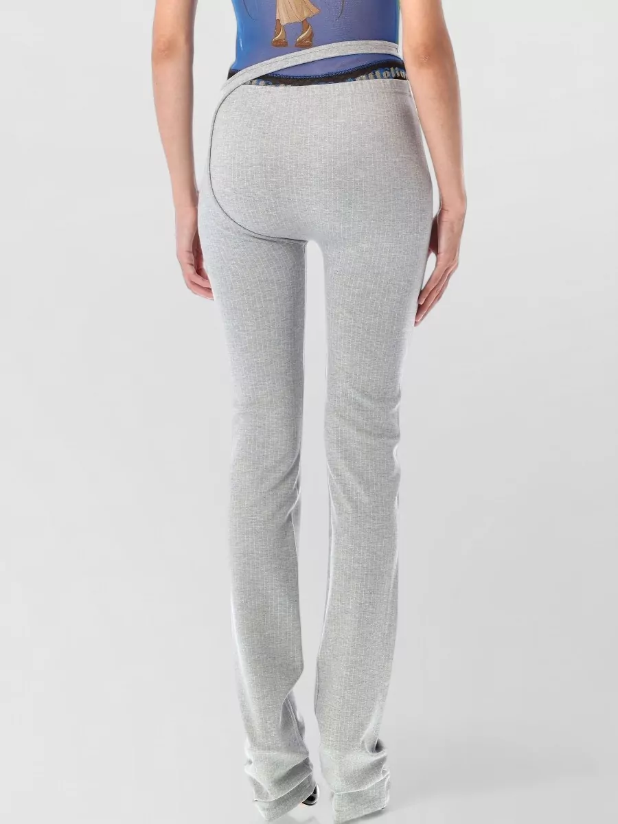 Ottolinger Pinstripe Wrap Flared Trousers