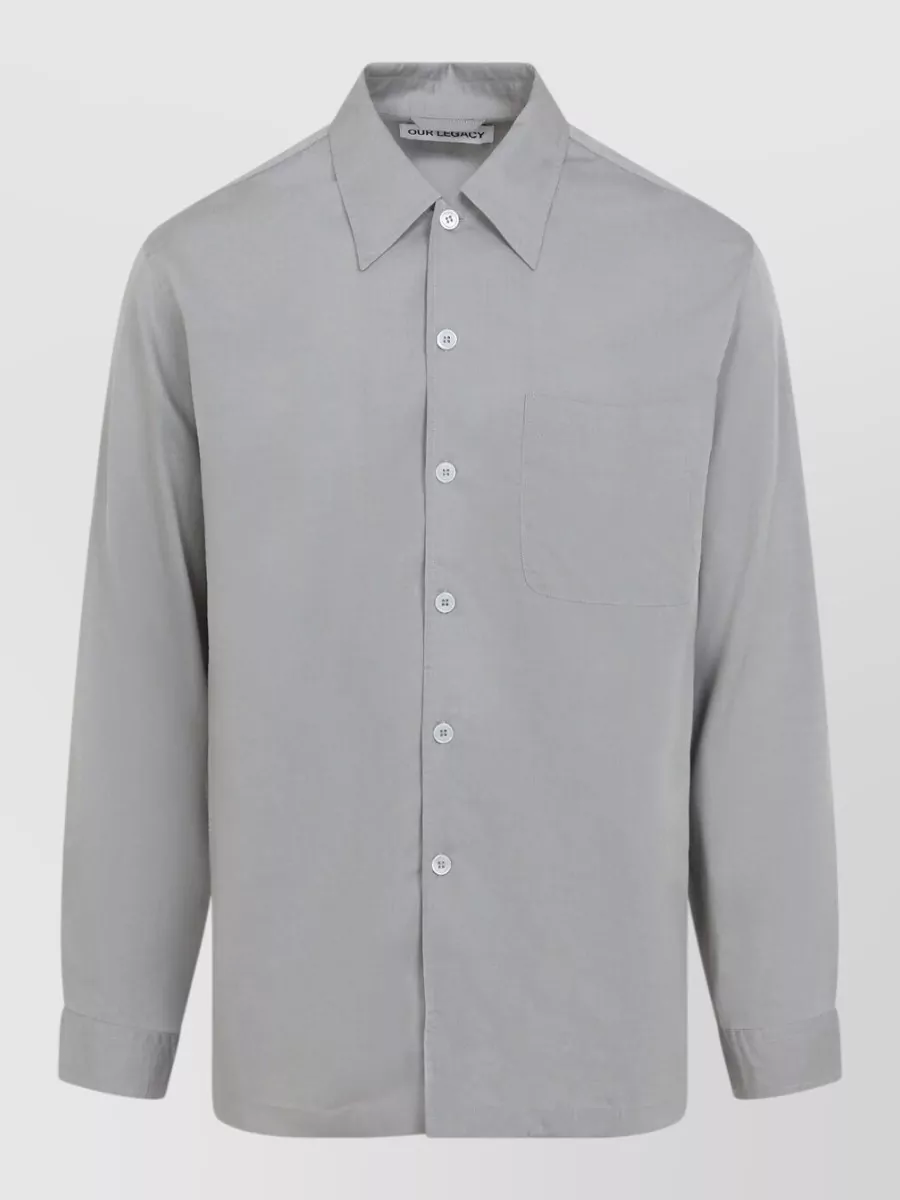 Our Legacy Lyocell long-sleeve shirt