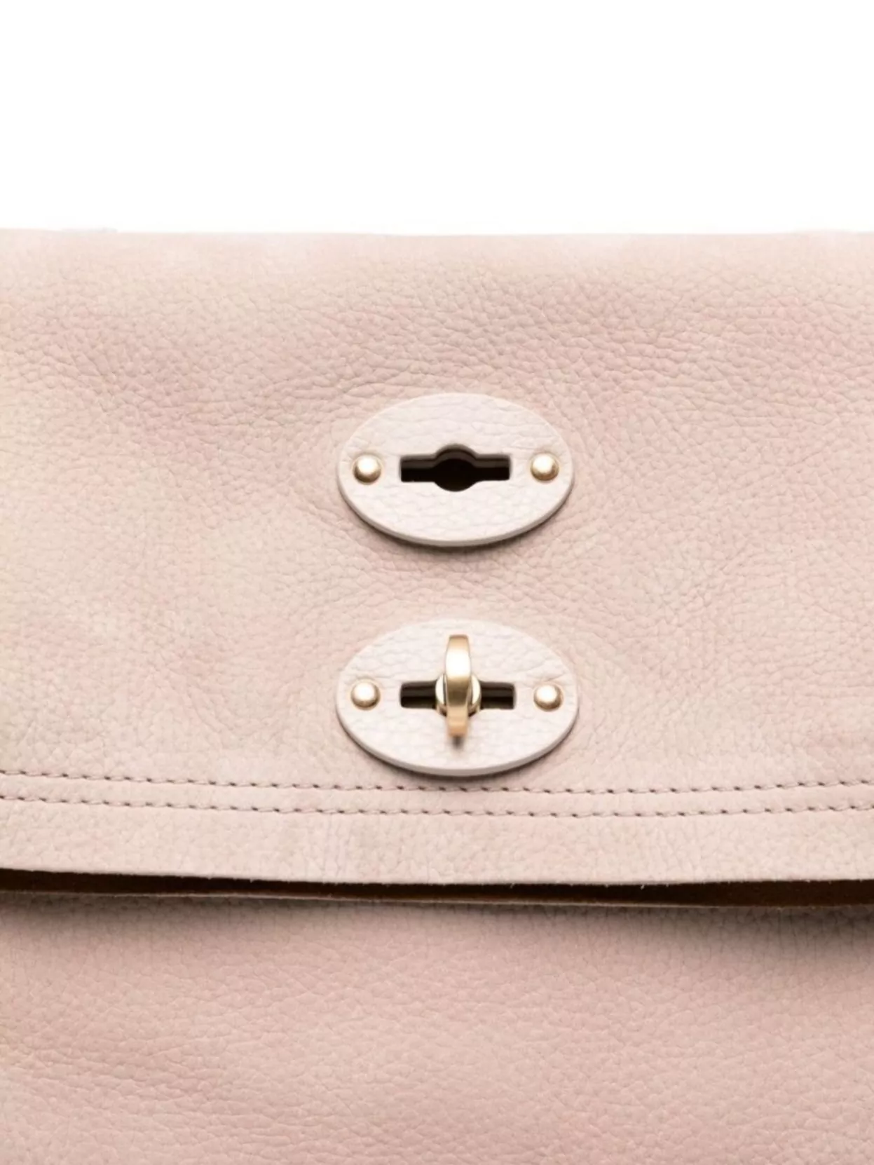 Zanellato Jones Suede Leather Handbag With Top Handles