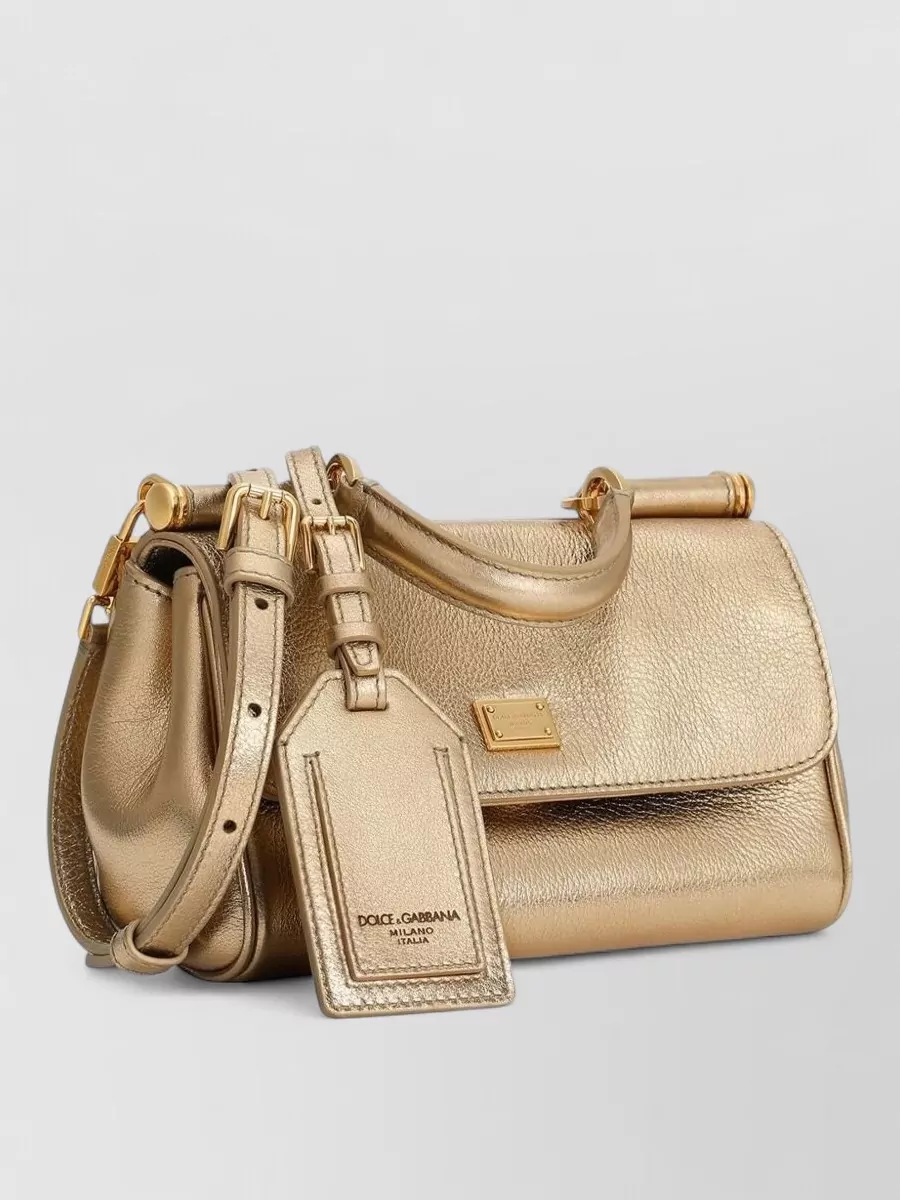 Dolce&Gabbana Sicily Leather Handbag Top Handle Shoulder