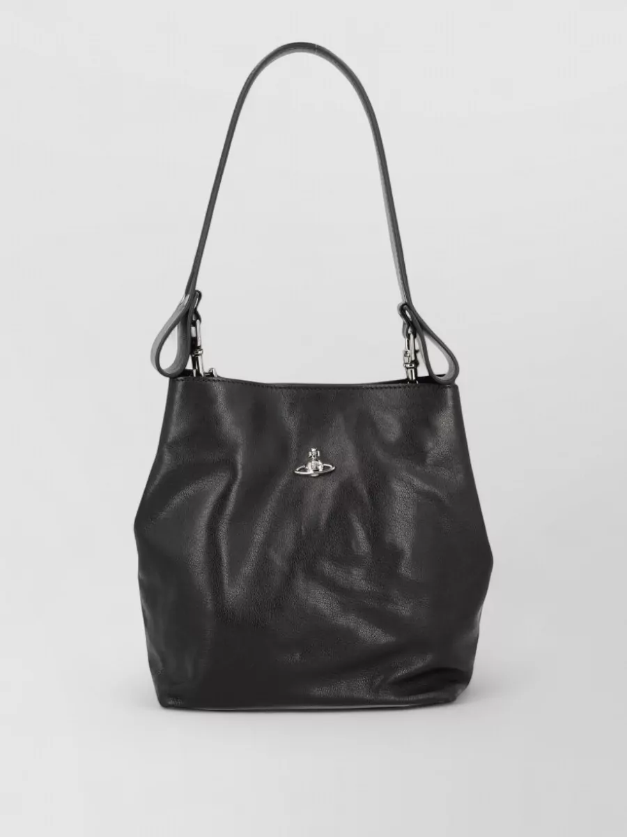 Vivienne Westwood Lottie Small Leather Bucket Bag