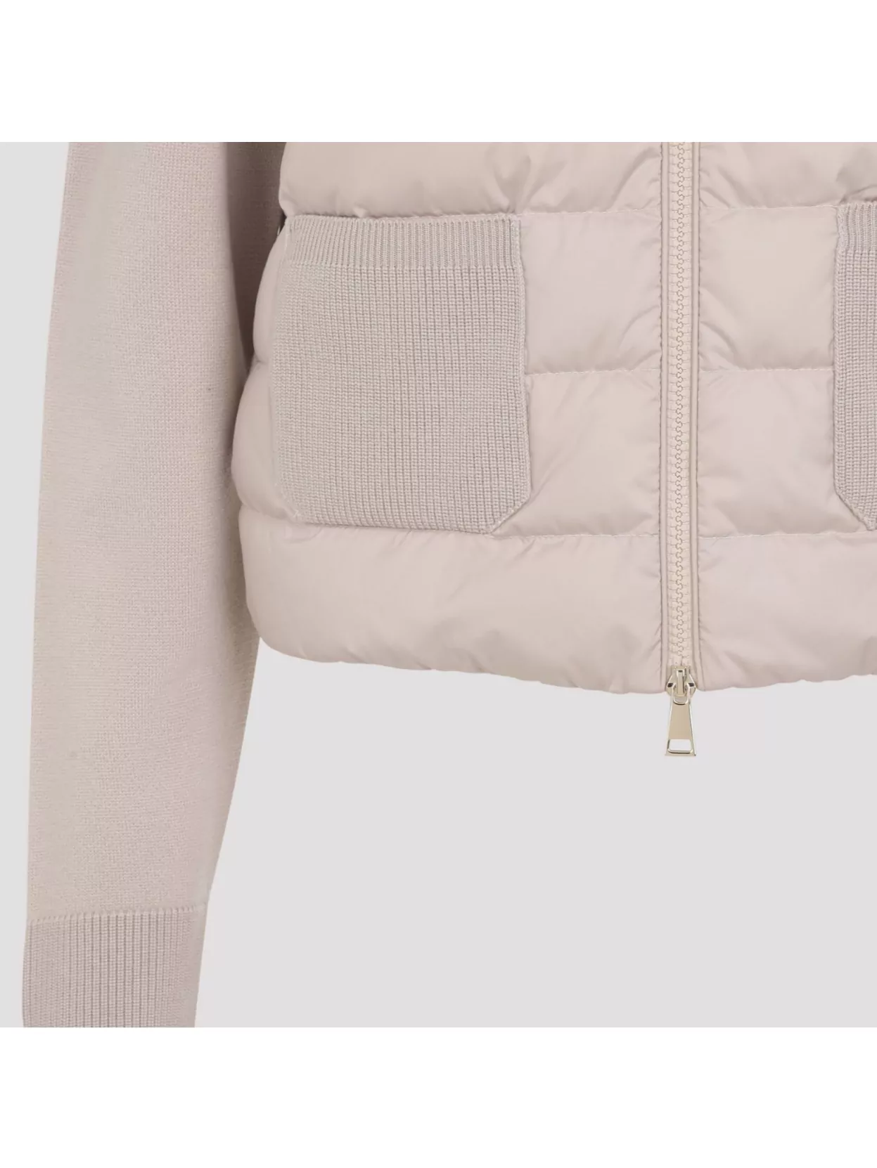 Moncler Quilted Cardigan Featuring Patch Pockets In Pink