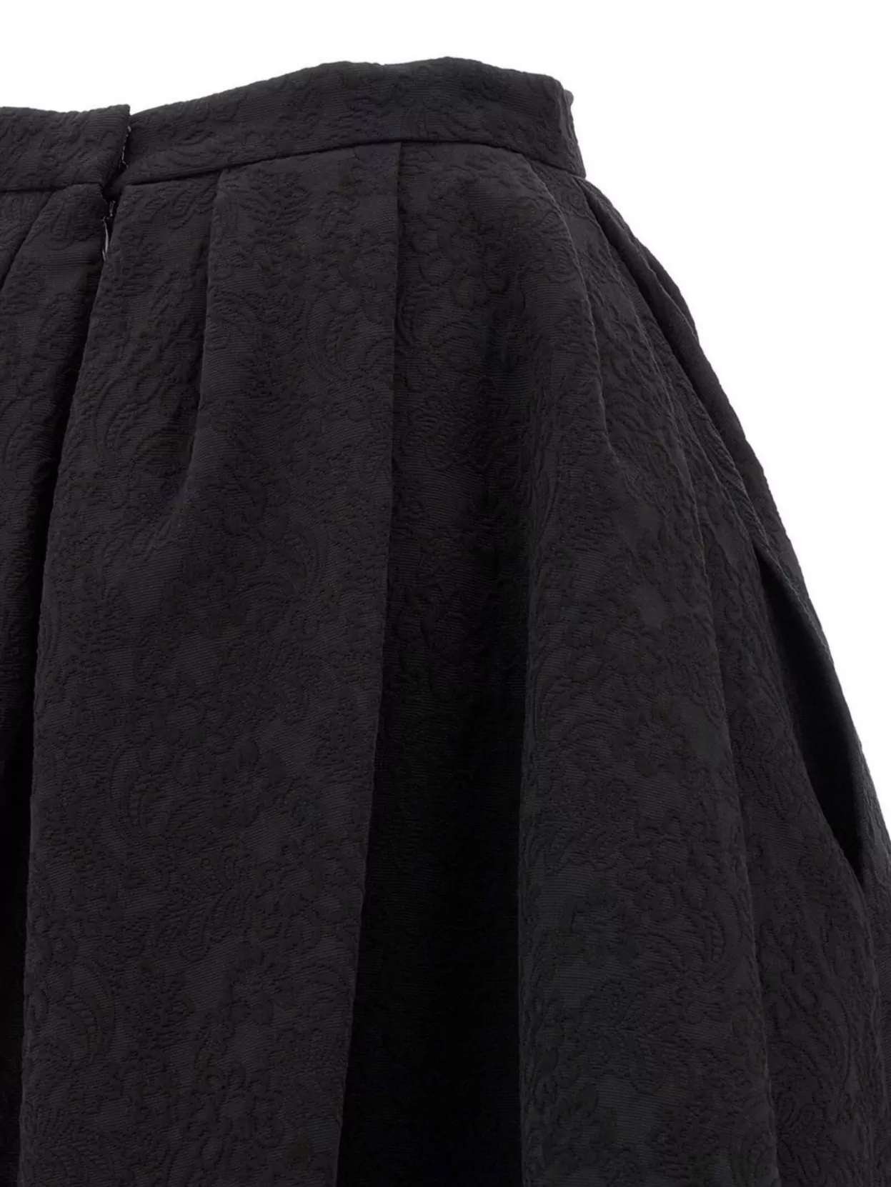 Carolina Herrera High-waisted A-line Textured Pleated Skirt