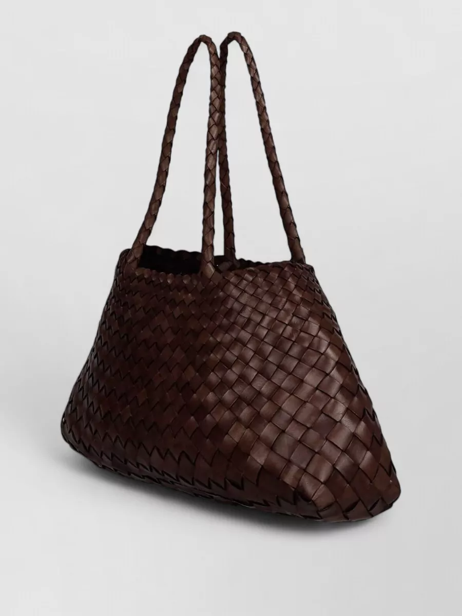 Dragon Diffusion Santa Croce Woven Leather Tote Bag