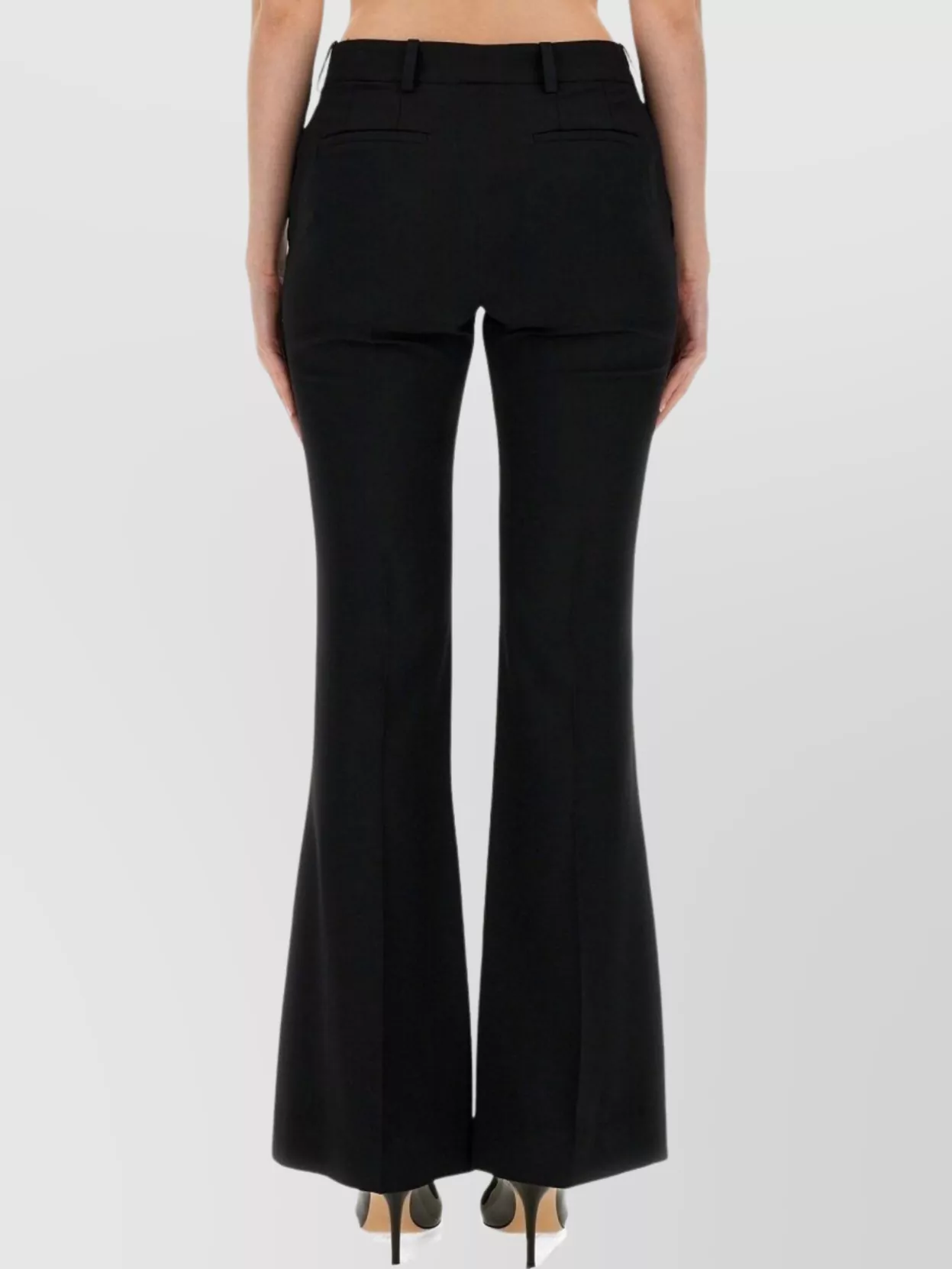 Nina Ricci Flared Leg Trousers Belt Loops