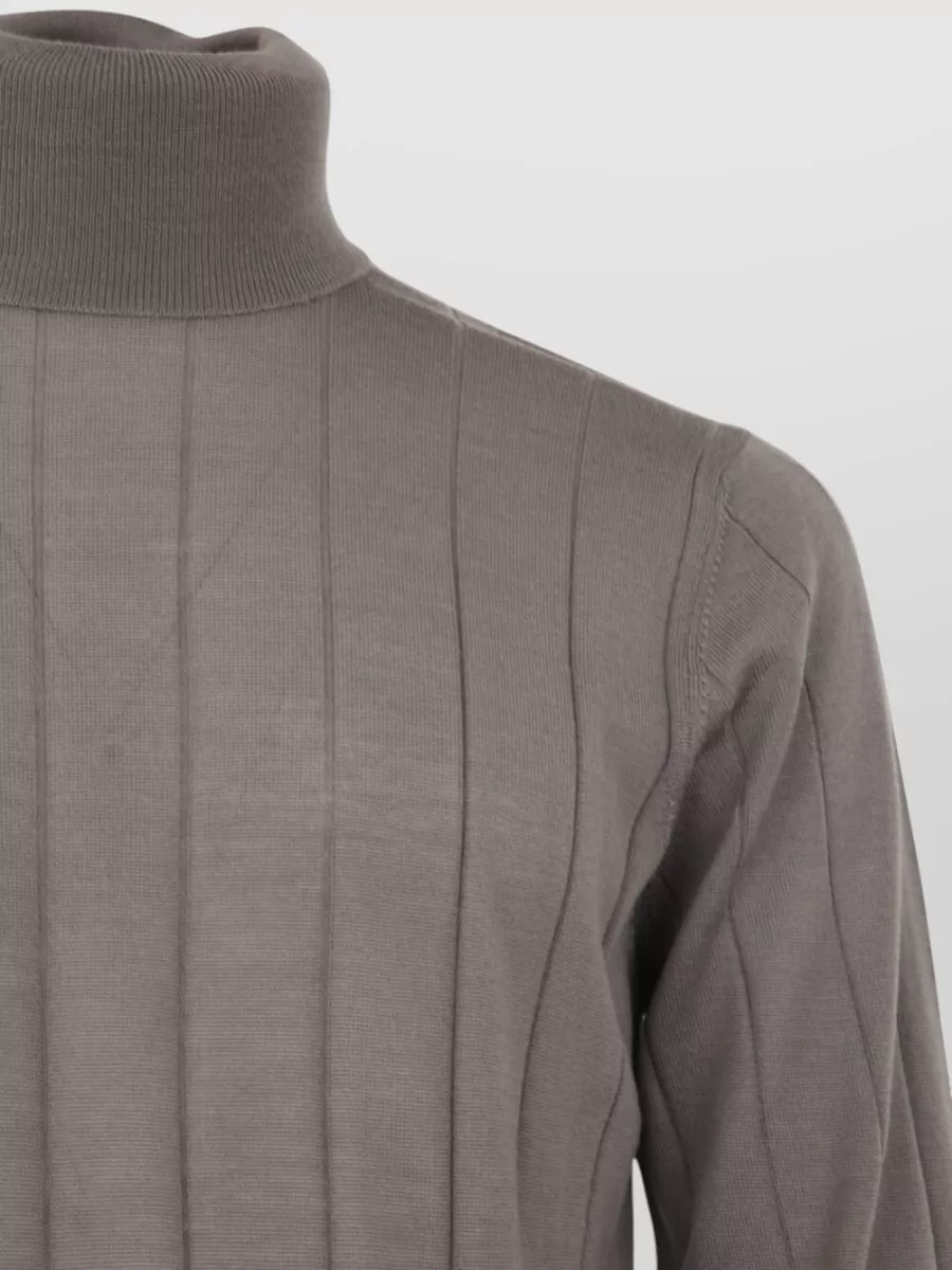 Filippo De Laurentis Wool Long-Sleeve Turtleneck Sweater