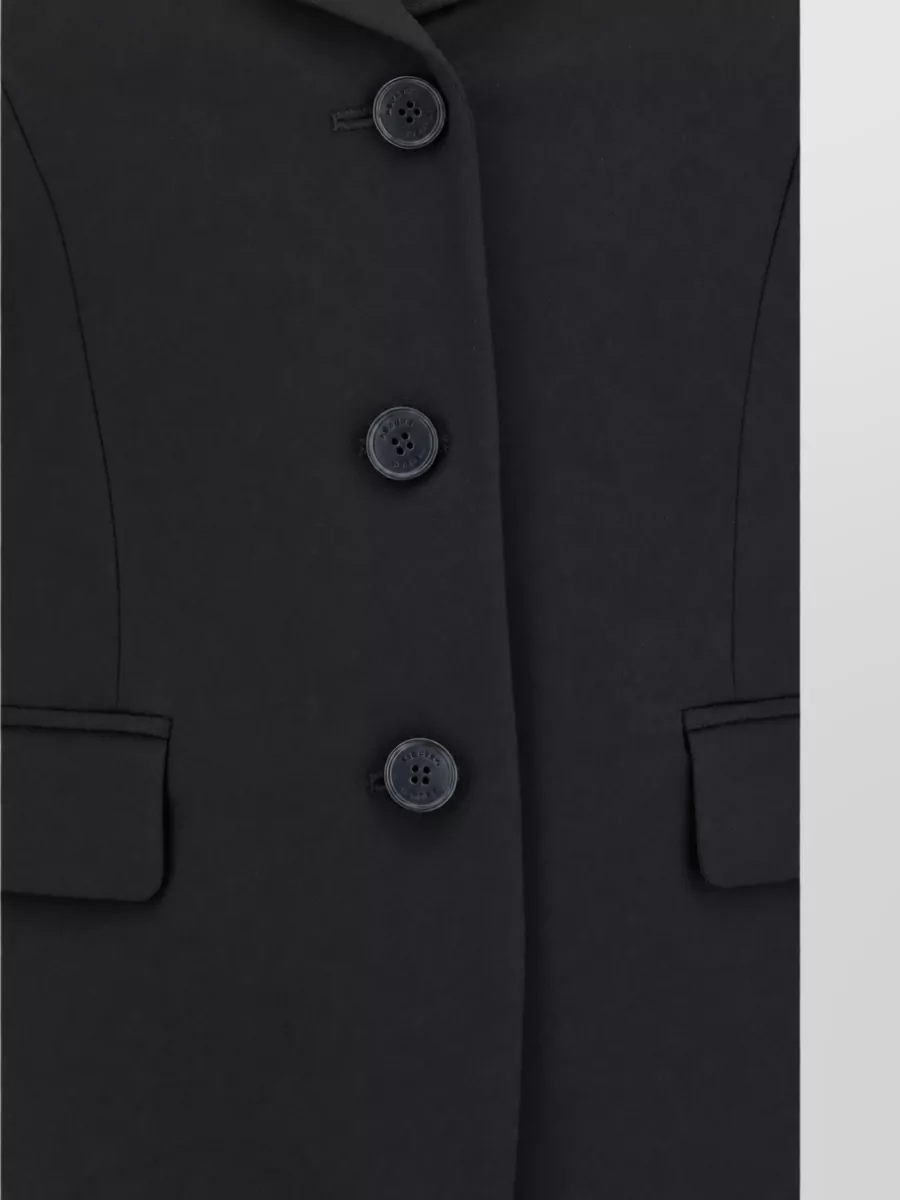 Alexander Mcqueen Wool Off-Shoulder Single-Breasted Jacket