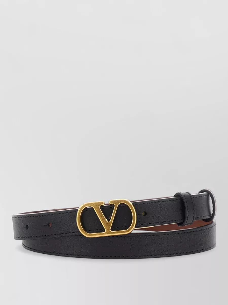 Valentino Garavani Leather Reversible Belt