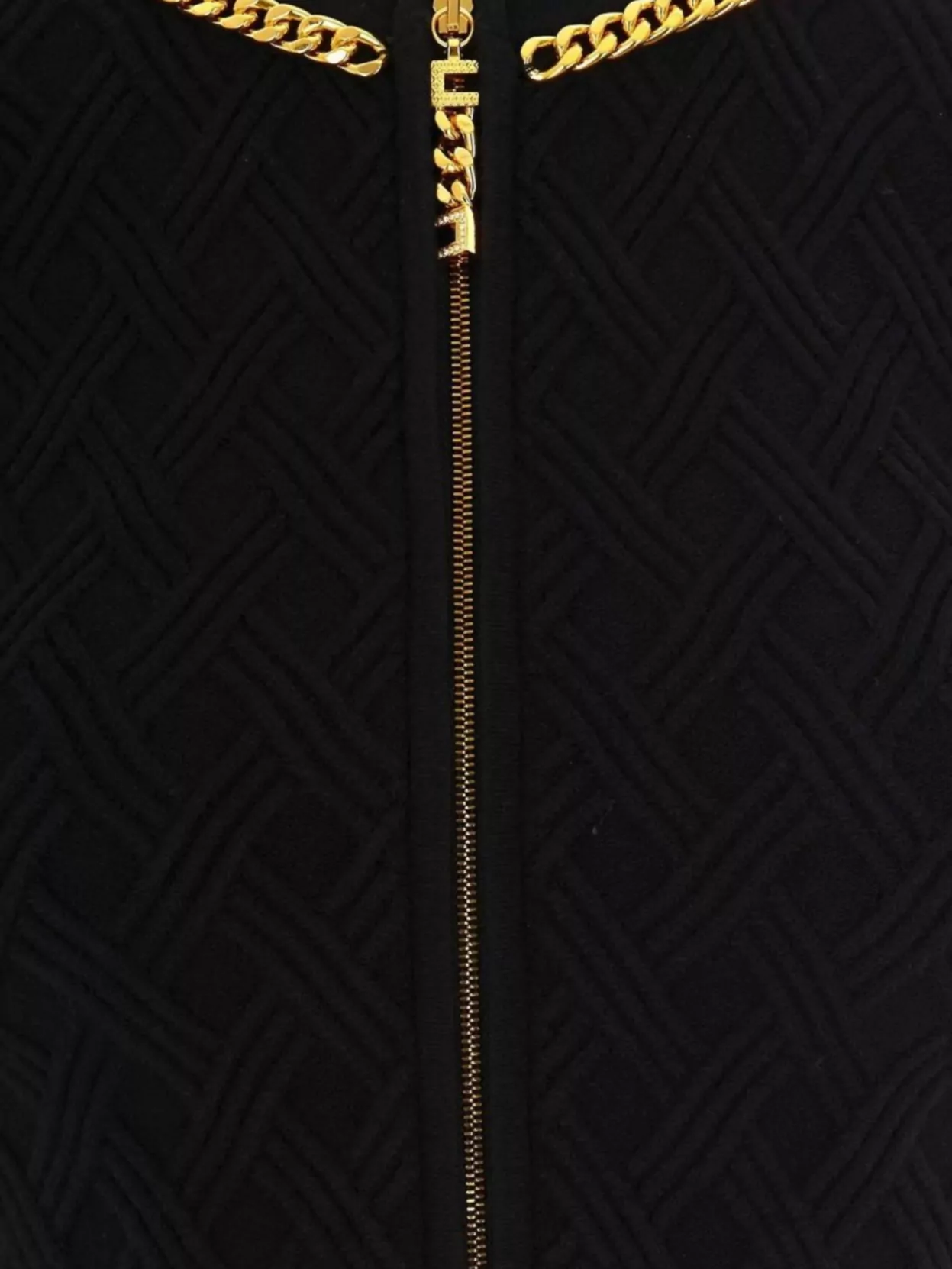 Elisabetta Franchi Knitwear Chain Detail Cropped Length