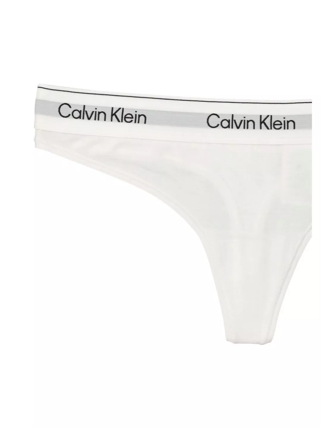 Calvin Klein High Leg Thong With Soft Cotton Blend