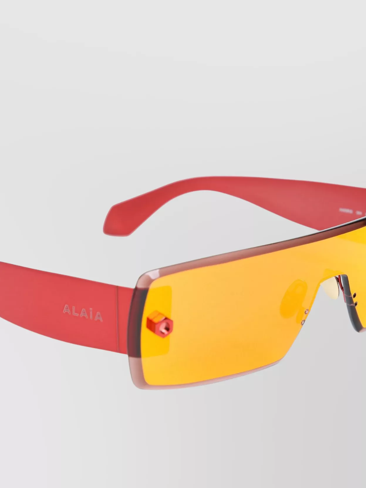 ALAÏA METAL RECTANGULAR FRAME SUNGLASSES