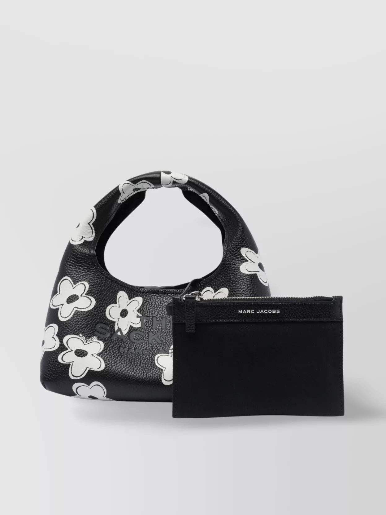 Marc Jacobs Mini Flower Print Sack With Textured Finish