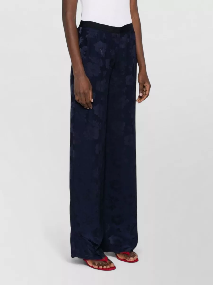 Forte Forte High Rise Wide Leg Floral Trousers