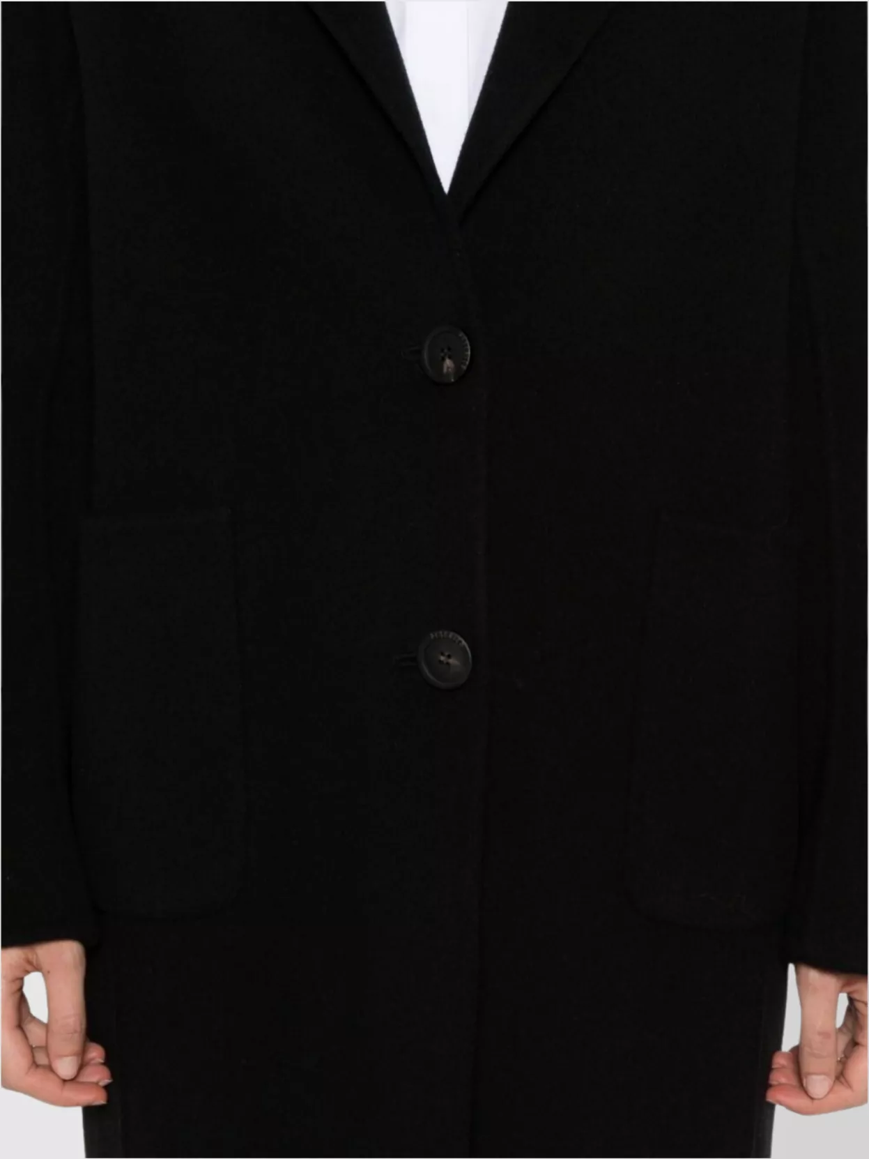 Peserico Single Breasted Coat With Notch Lapels And Pockets