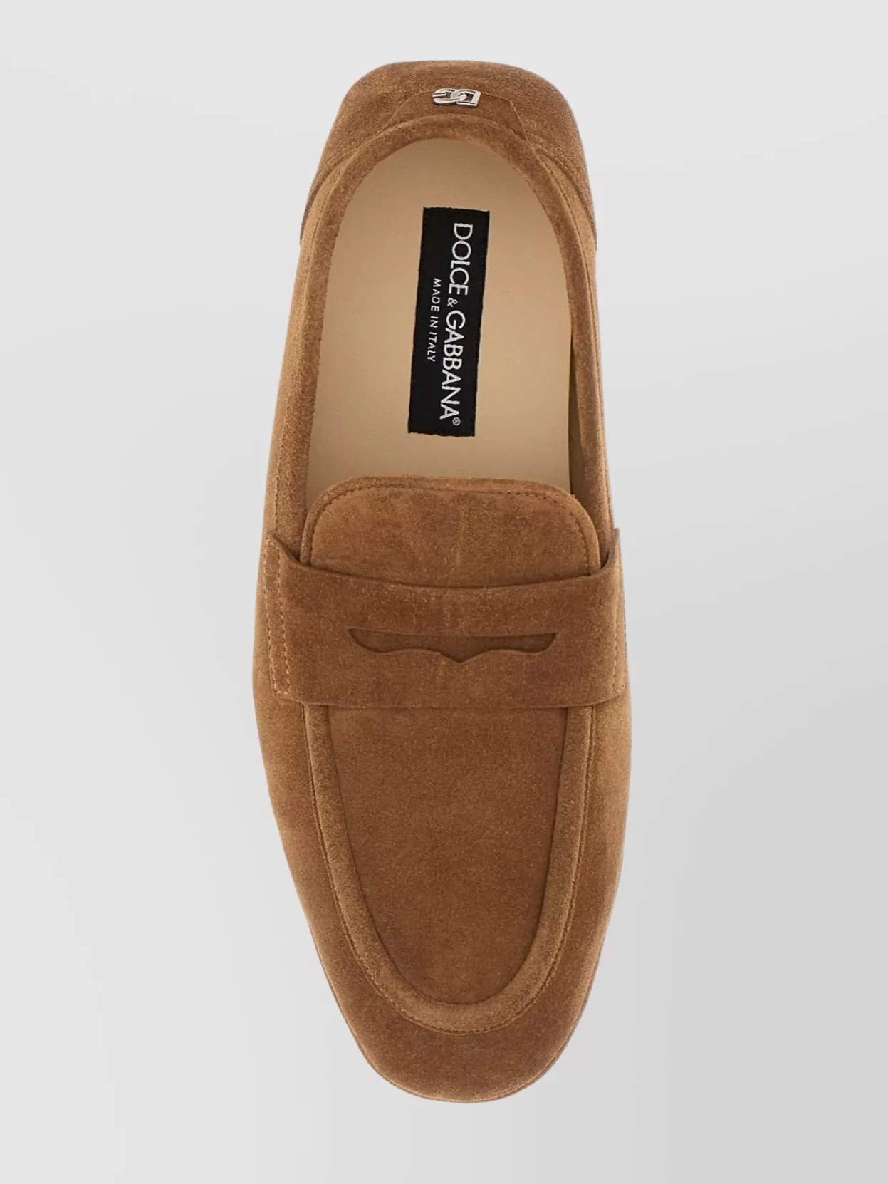 Dolce&Gabbana Loafers Suede Metal Detail
