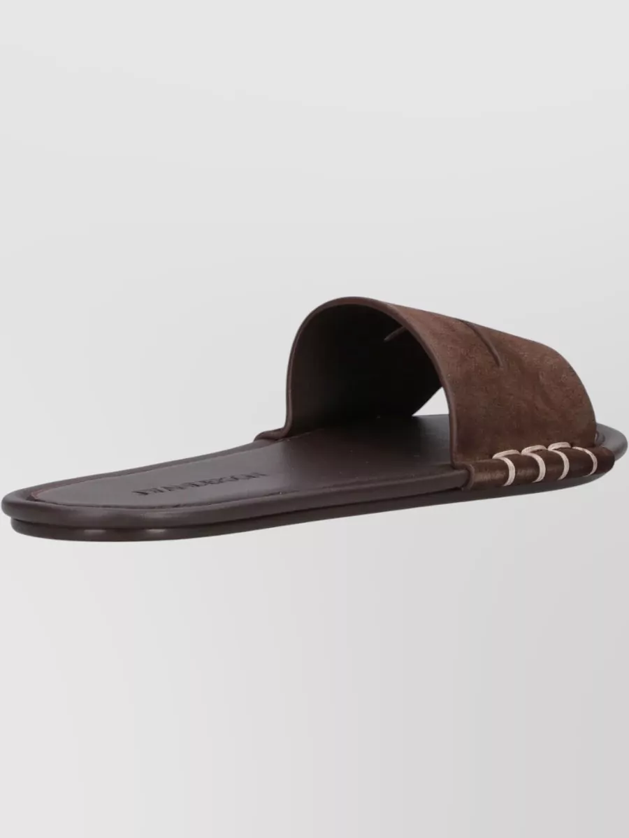 Jw Anderson Mules Ballet Style Suede Upper Open Toe