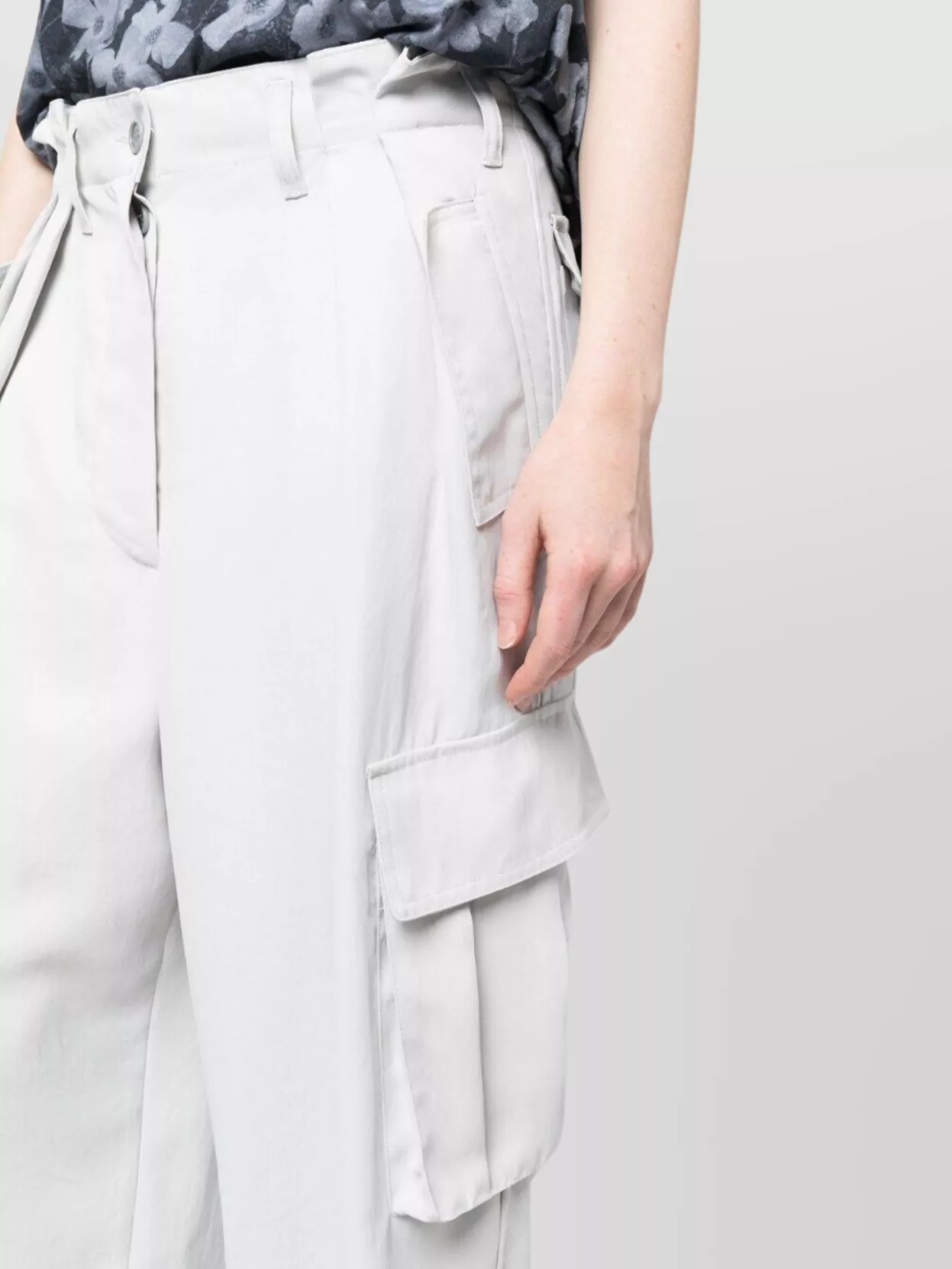 Dries Van Noten Wide Leg Cargo Trousers And Pockets
