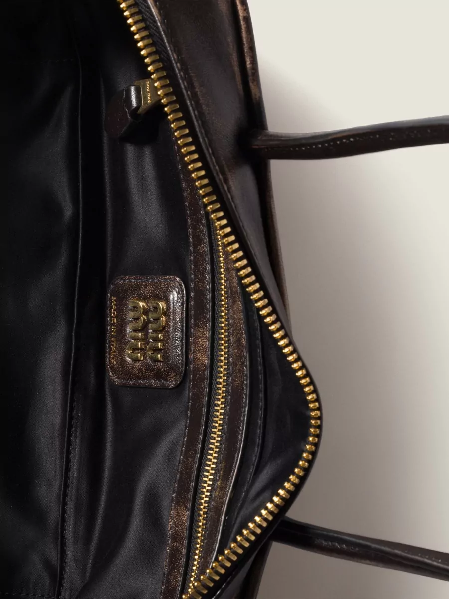Miu Miu Beau Nappa Leather Clutch Bag