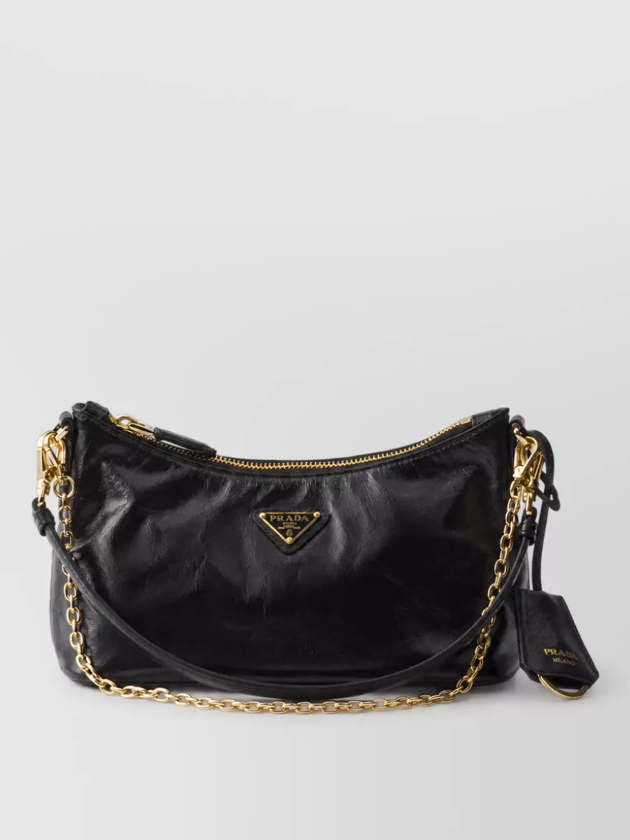 Prada re-edition mini leather clutch bag