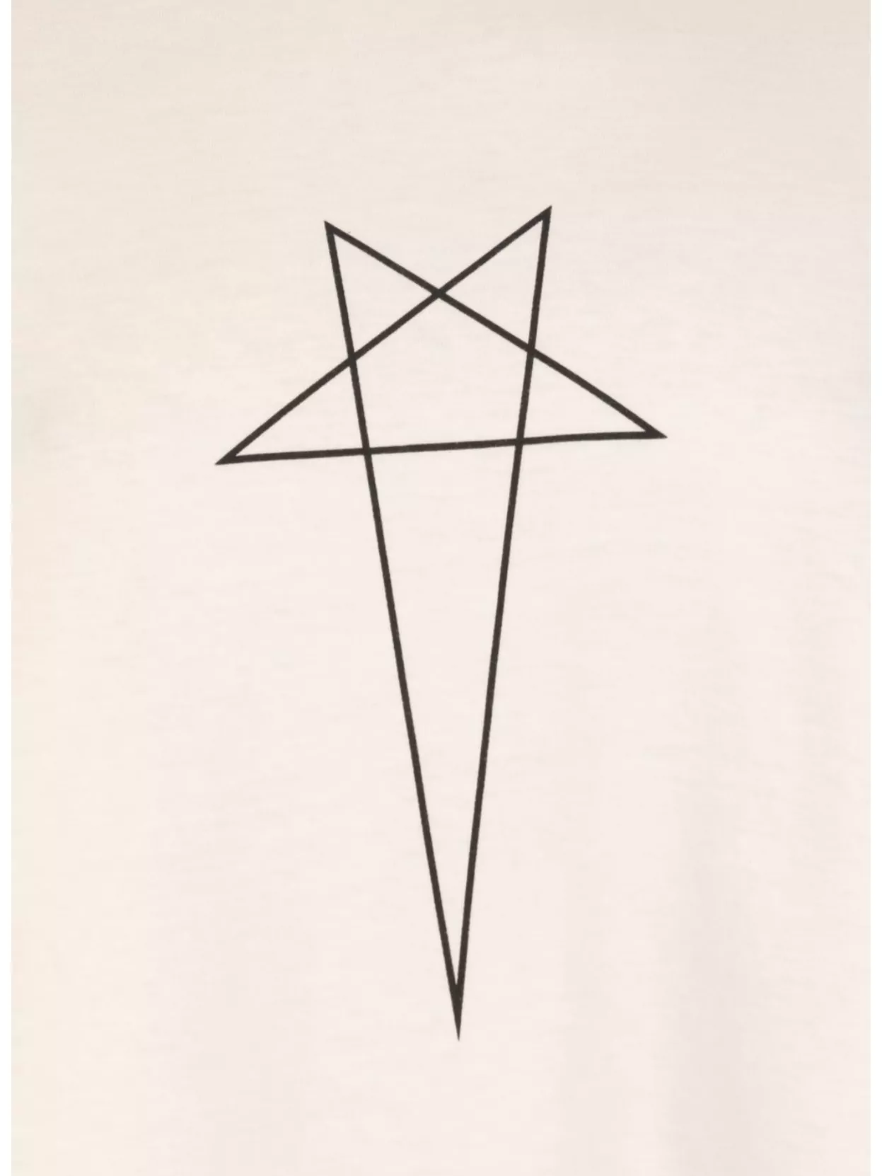 Rick Owens Drkshdw Graphic Print Oversized Crewneck T-shirt In White