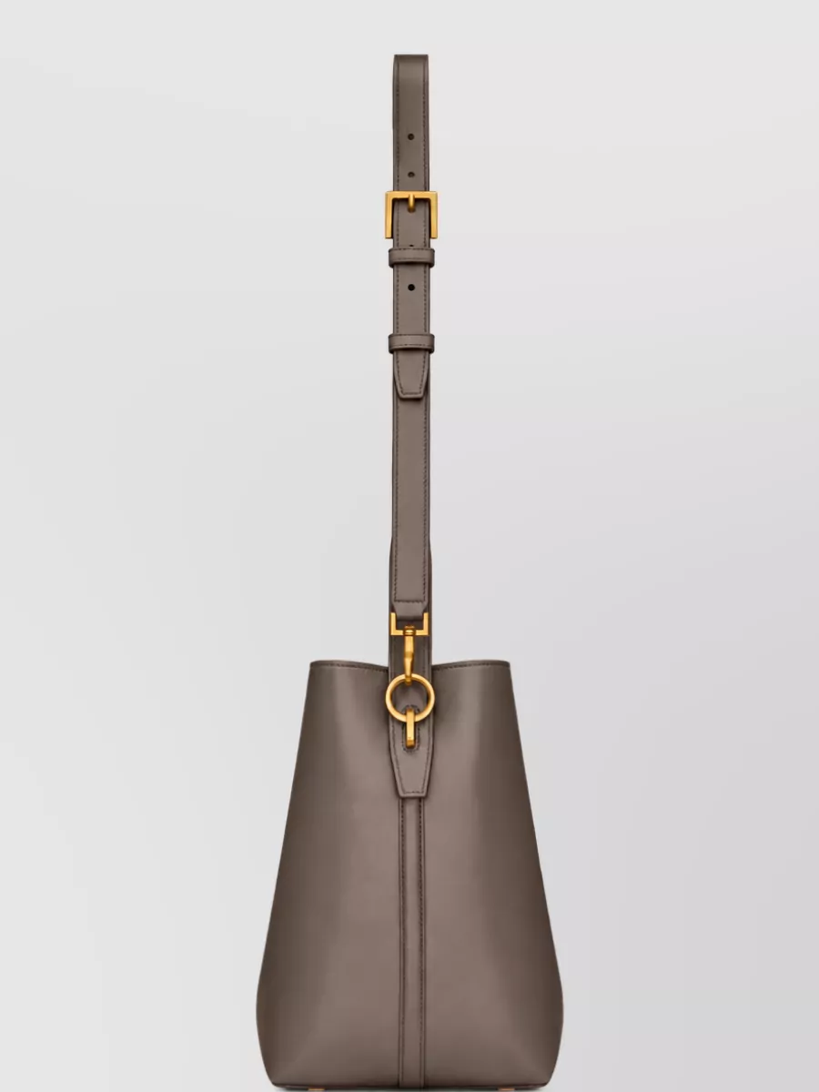 Saint Laurent Le 37 Leather Bucket Bag