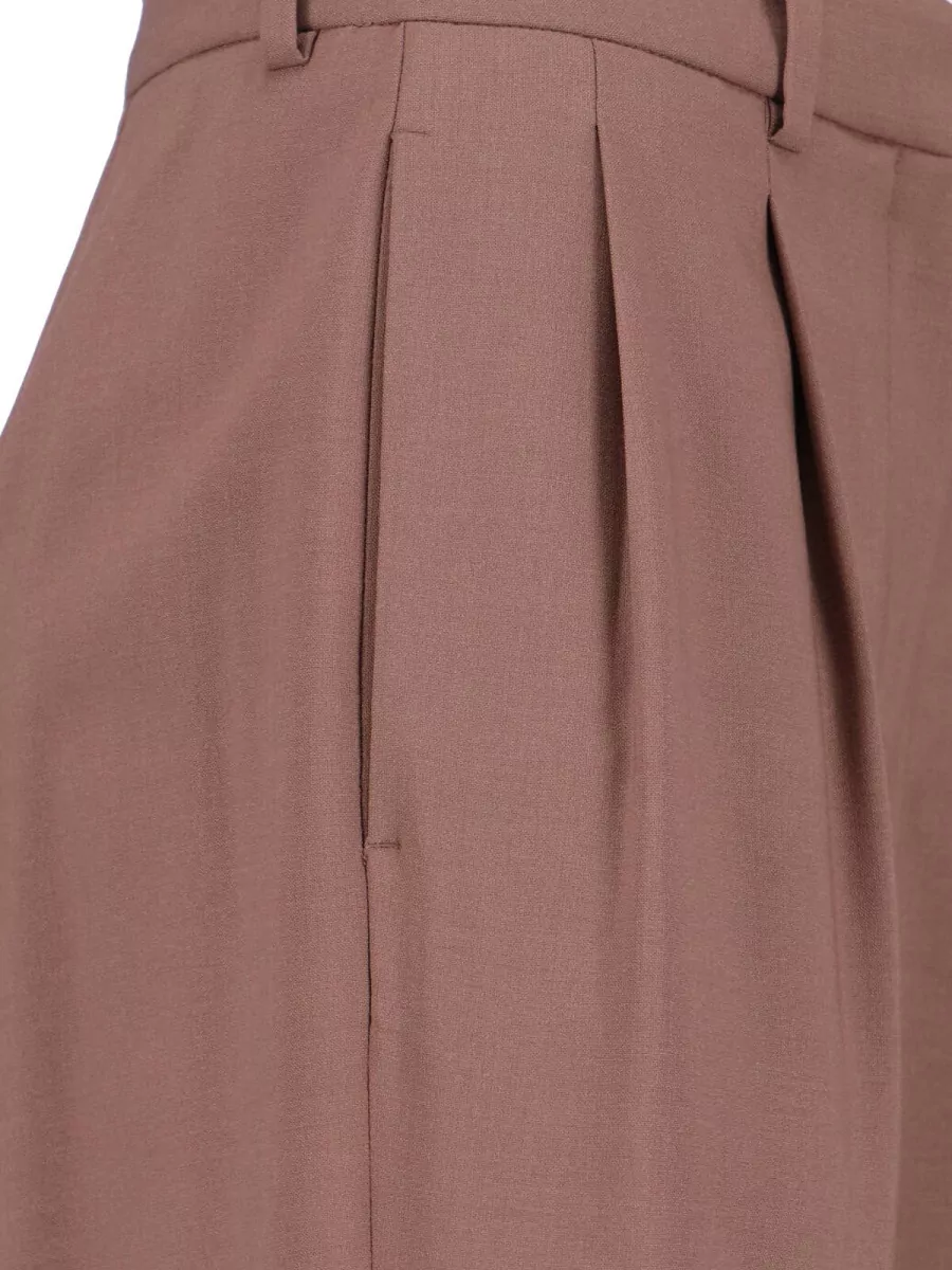 Lardini Wool Straight-Leg Tailored Trousers