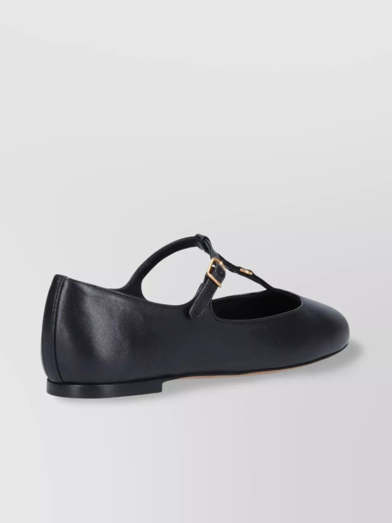 Chloé Round Toe T-Bar Strap Flat Sole Ballerina Shoes