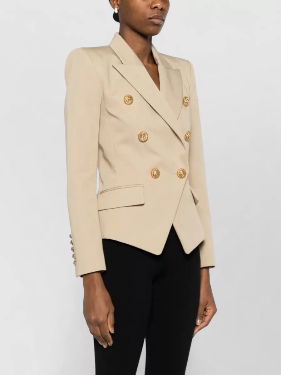 Balmain Cotton Double-Breasted Blazer