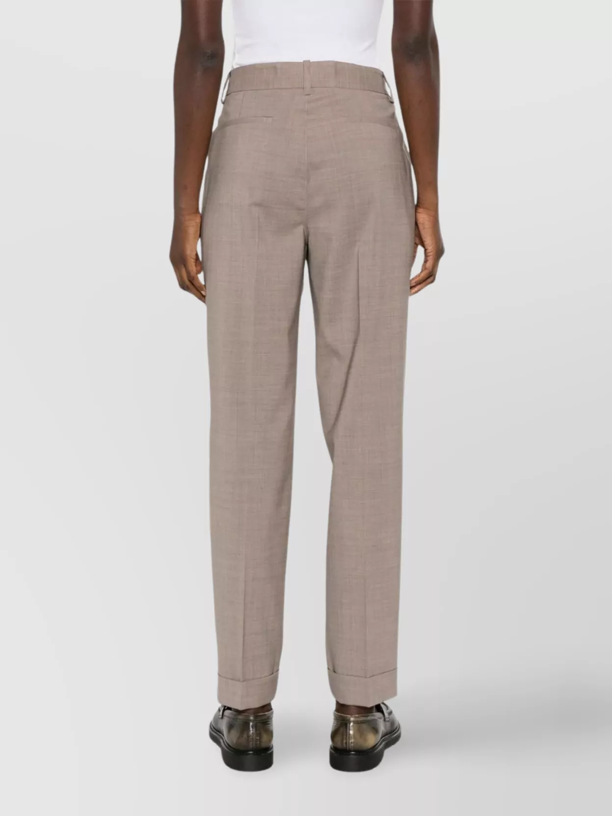 Parosh Tailored Trousers With Cuffed Hem And Pockets