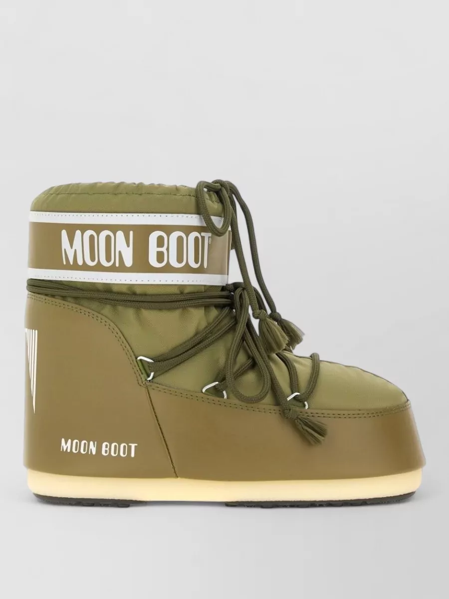 Moon Boot Nylon Logo-Print Low Boots