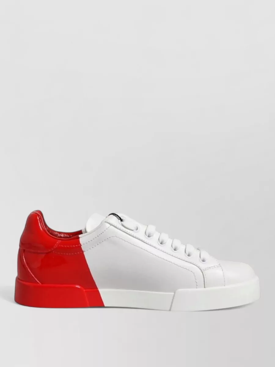 Dolce&Gabbana Leather Low-Top Sneakers