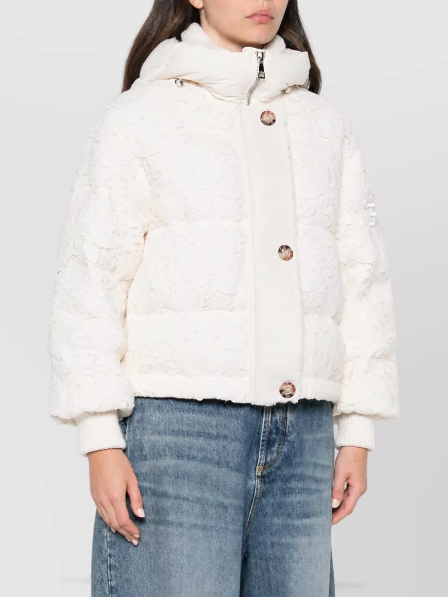 Ermanno Firenze Down Hooded Puffer Parka Coat