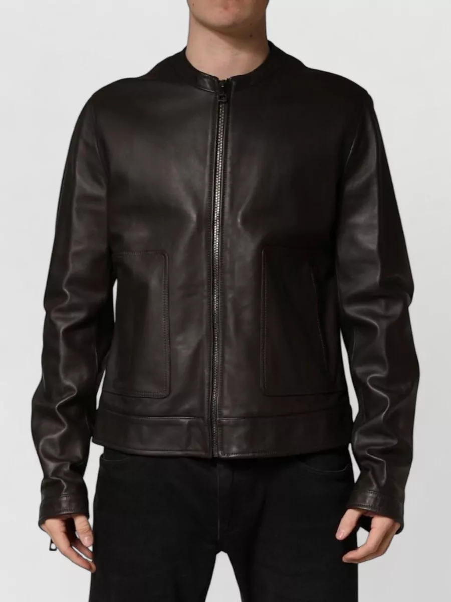 Dolce&Gabbana Leather Biker Jacket