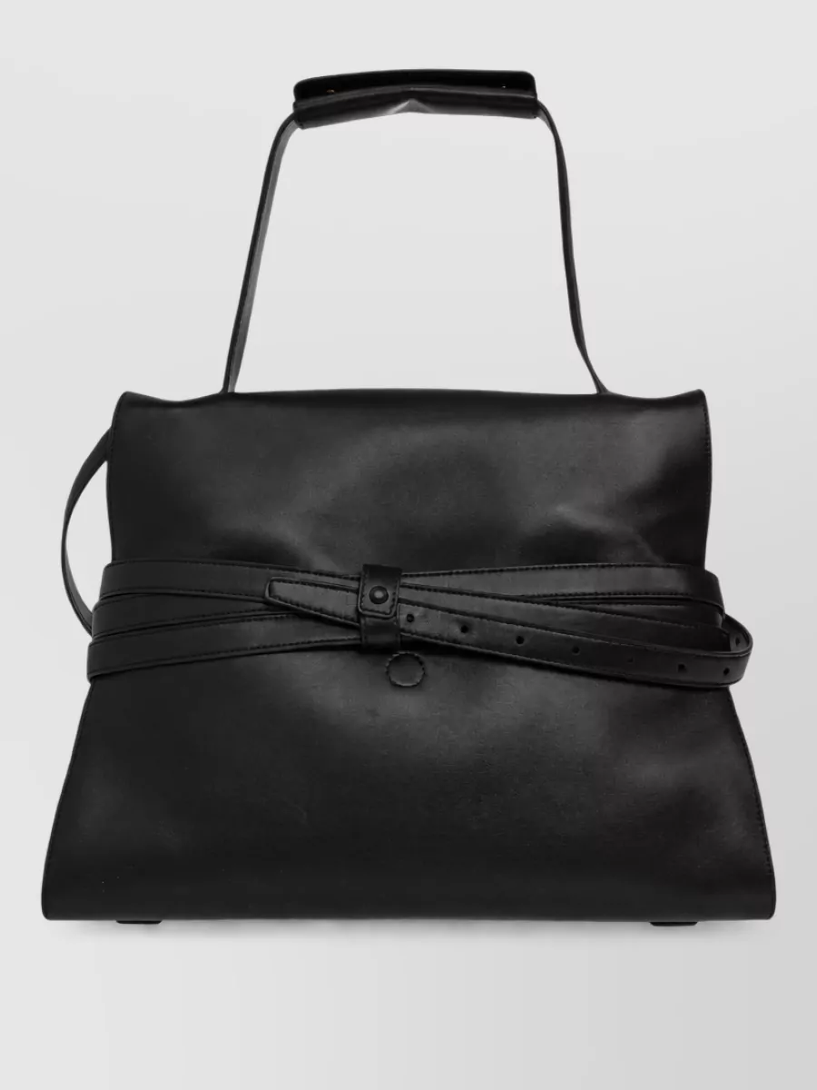 Moschino Nappa Leather Shoulder Bag