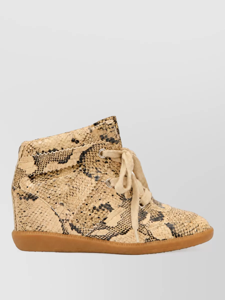 Isabel Marant Leather High-Top Sneakers