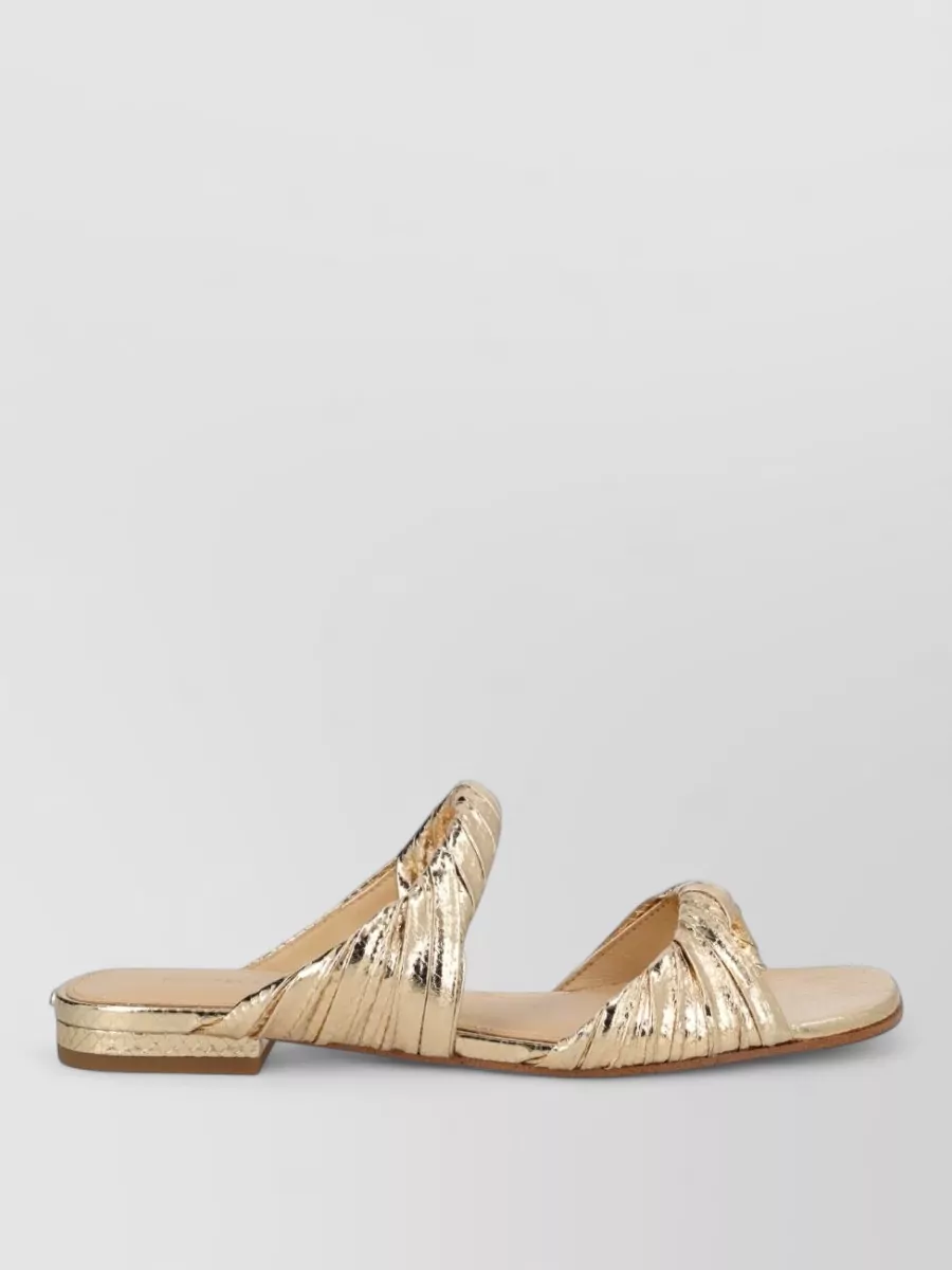 Michael Kors Metallic Leather Sandals