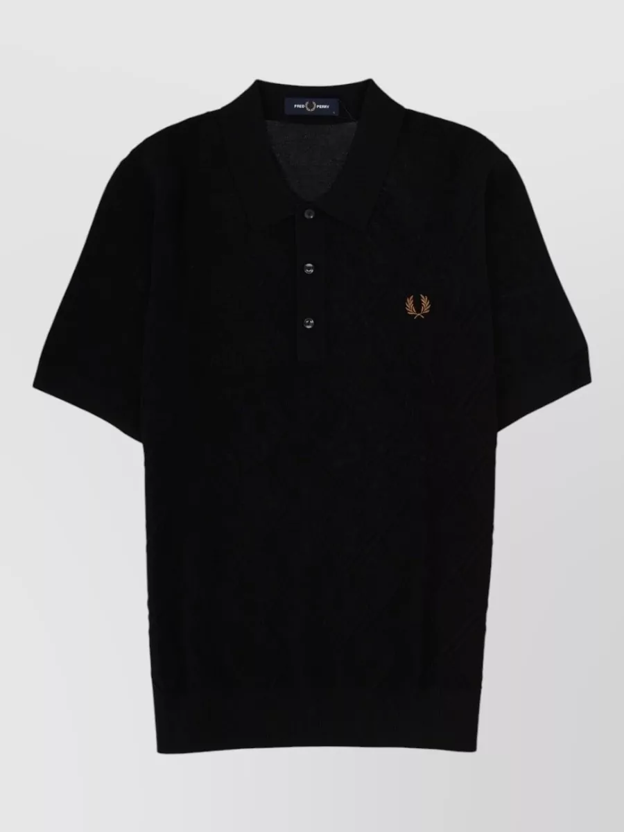 Fred Perry knitted polo shirt