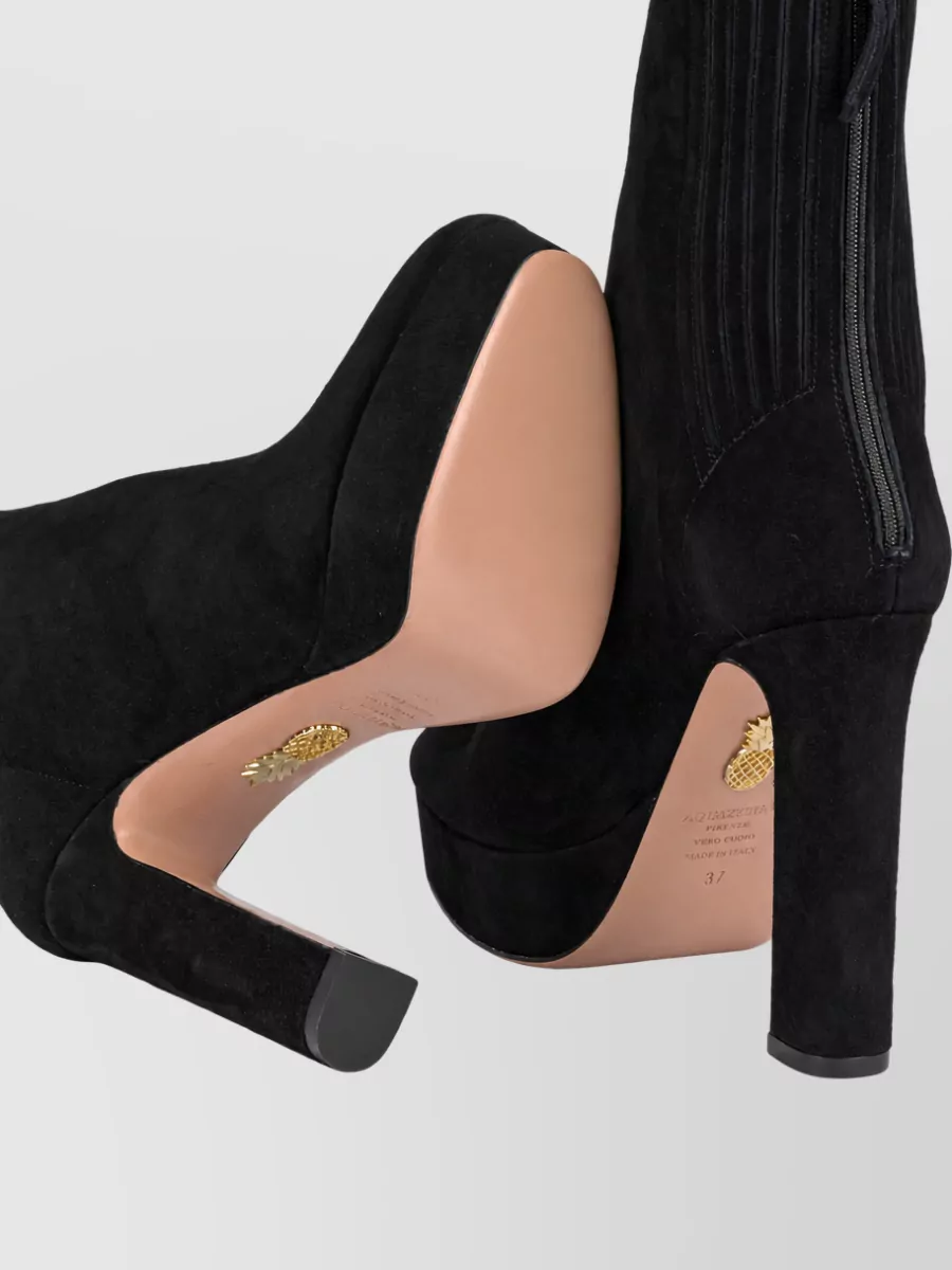 Aquazzura Suede Leather Ankle Boots