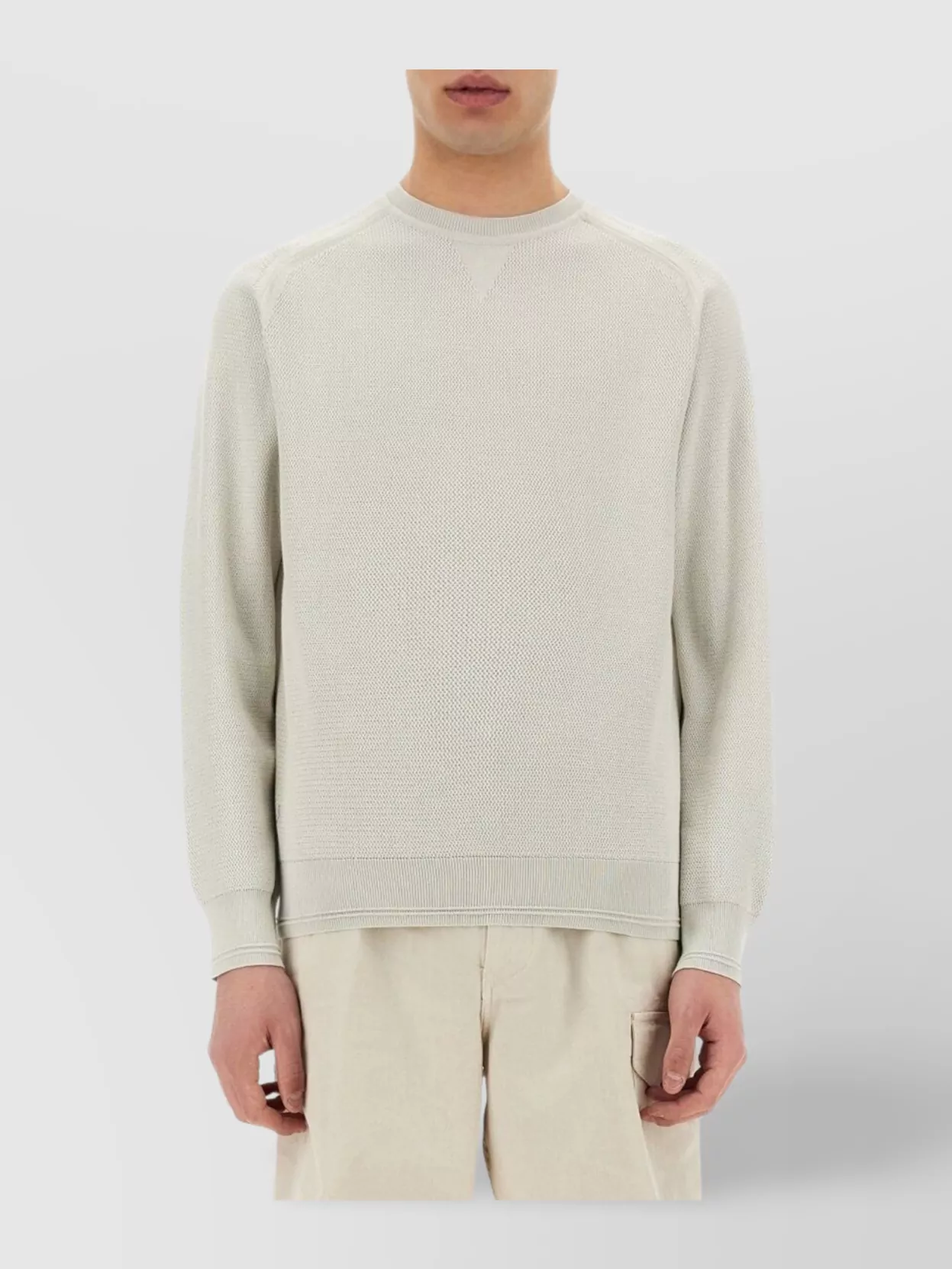 Belstaff Crew Neck Cotton Jersey Sweater