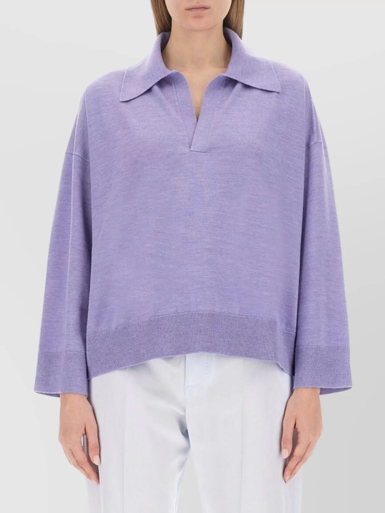 Bottega Veneta Oversized Knit Polo Drop Shoulders