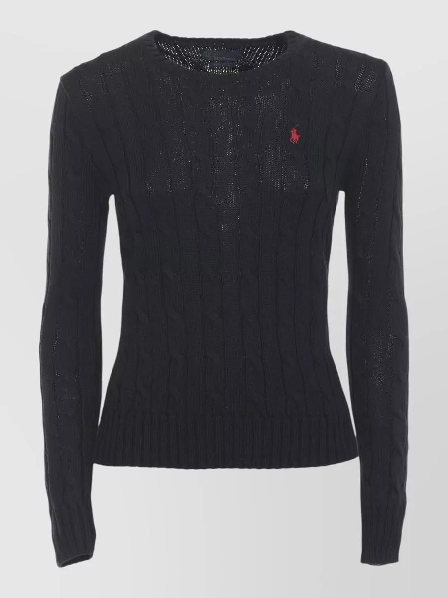 Ralph Lauren Cable-knit cotton crewneck jumper