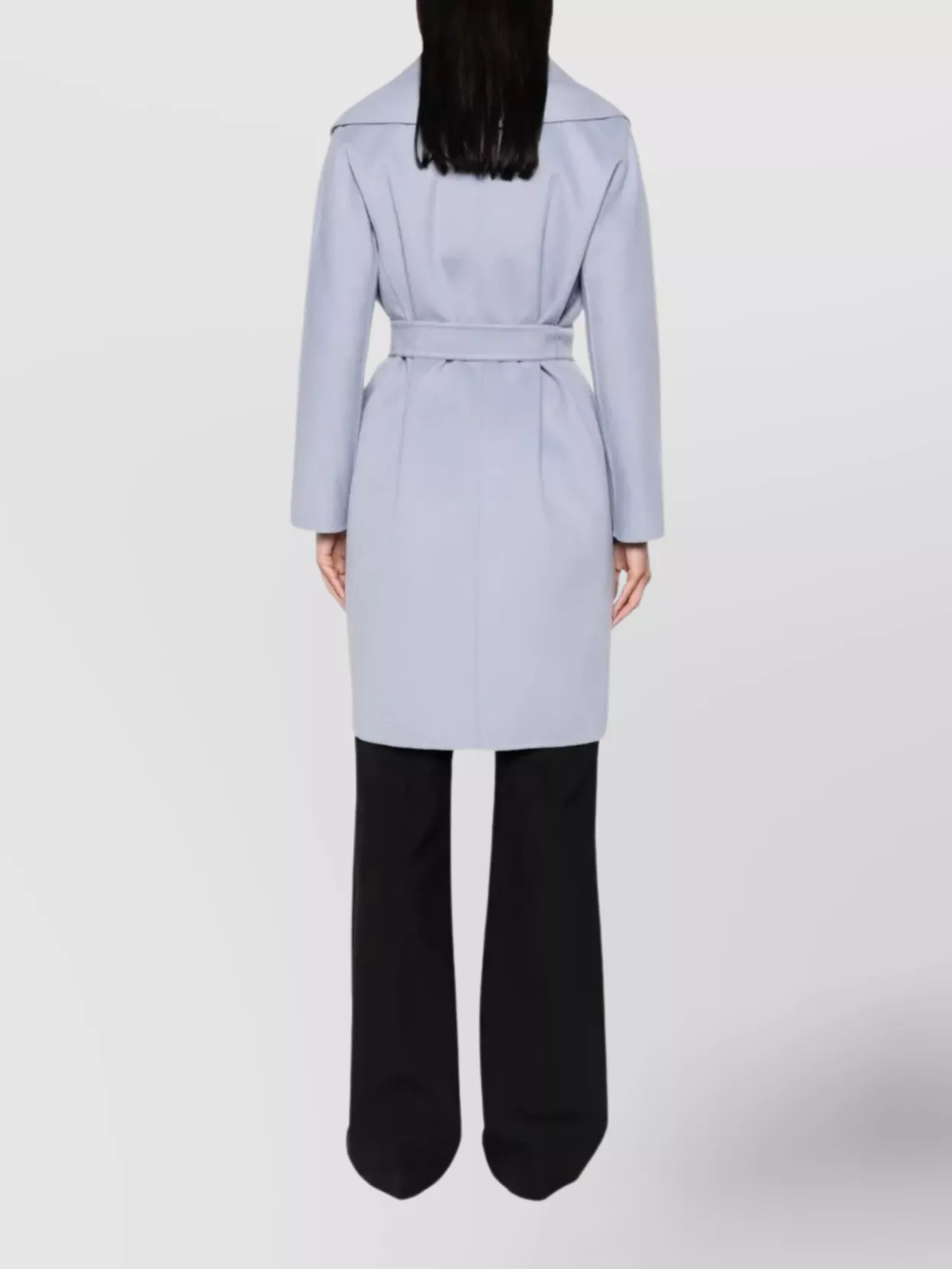 S Max Mara Long Sleeve Wrap Coat Belted