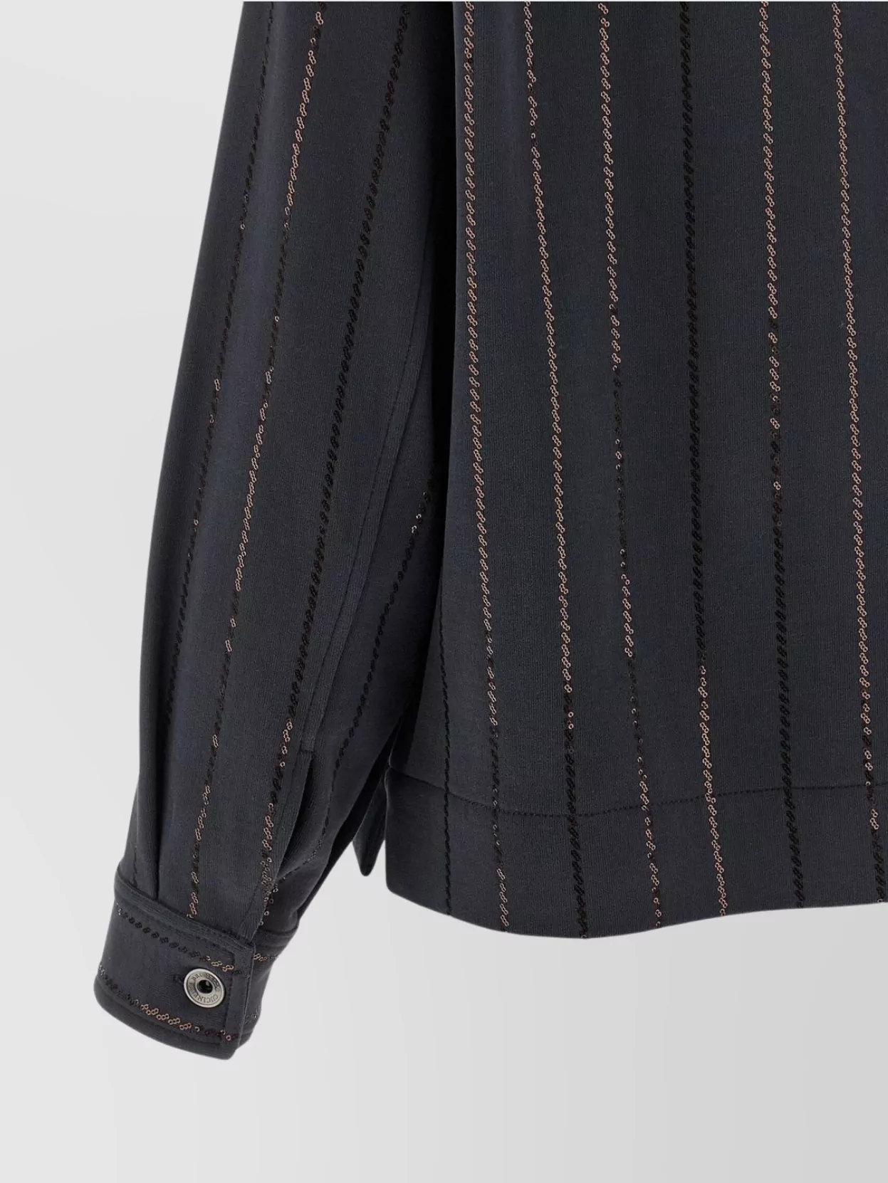 Brunello Cucinelli Knitwear With Chest Pockets And Collared Neck In Black