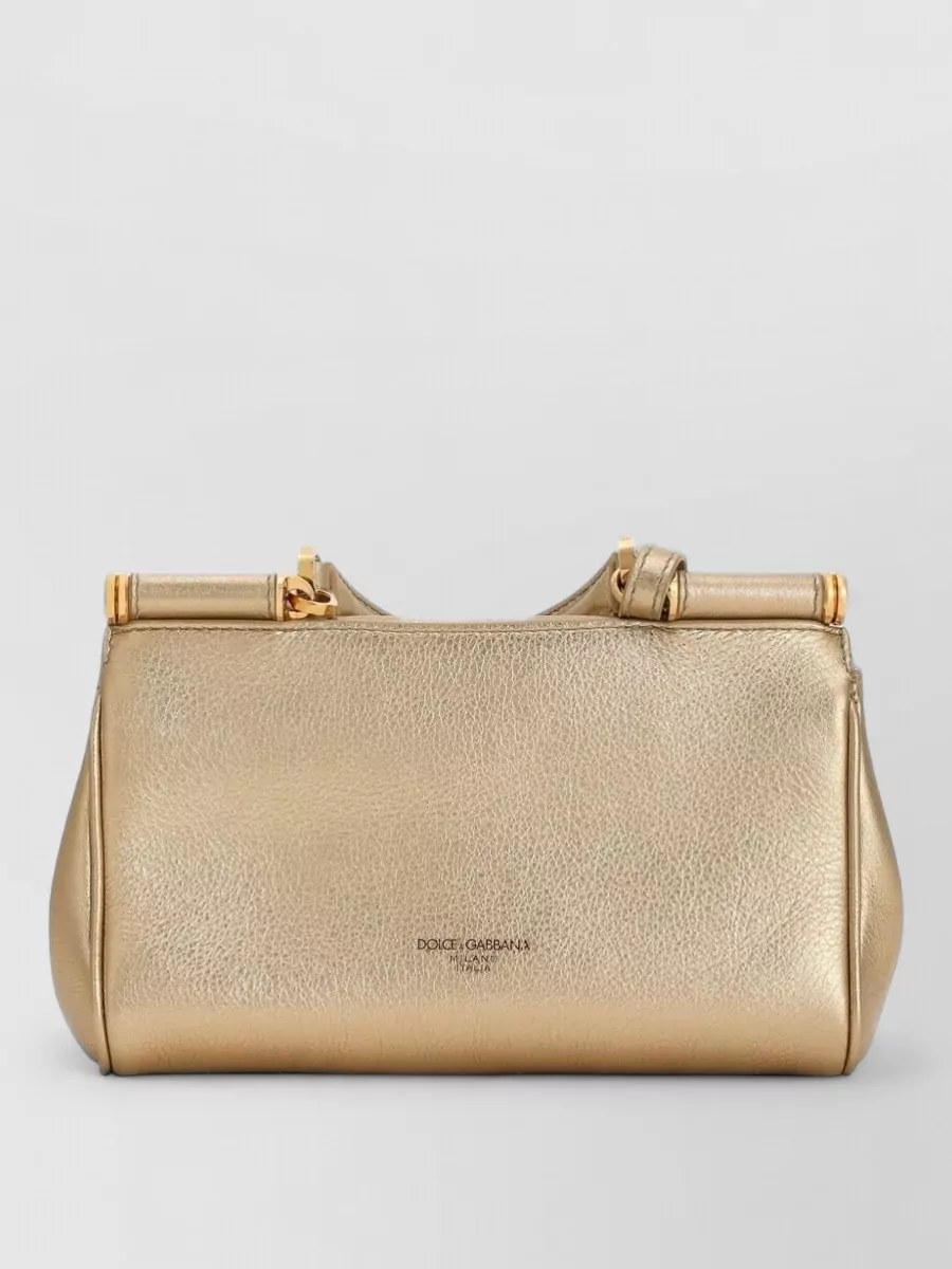 Dolce&Gabbana Sicily Leather Handbag Top Handle Shoulder